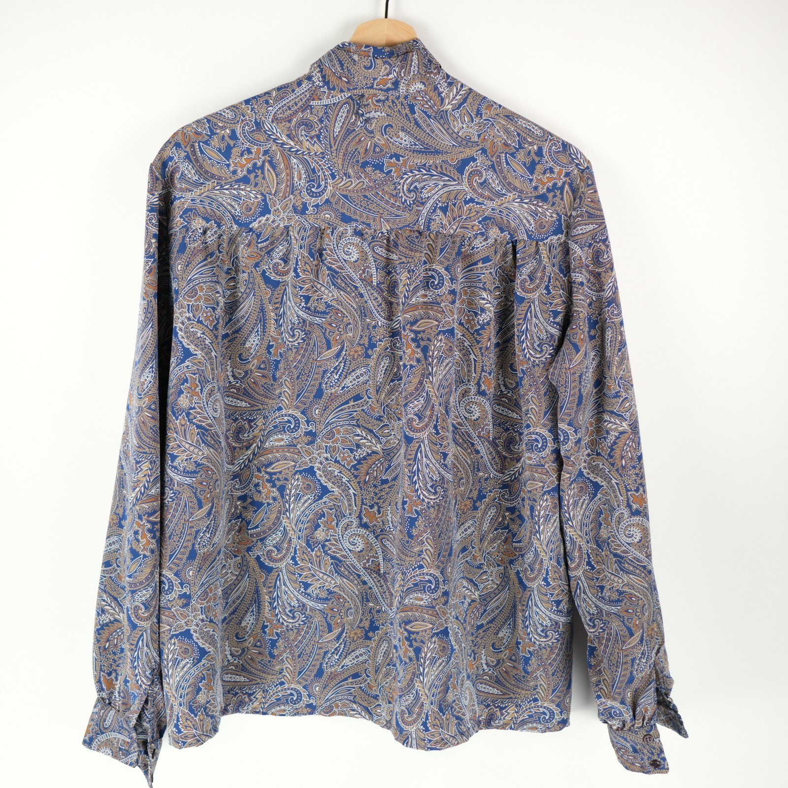 VTG Country Sophisticates Pendleton Paisley Blouse Mock Neck Women&rsquo;s Size L EU