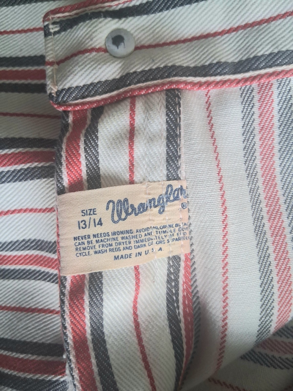 VINTAGE WRANGLER PANTS FLARES STRIPED – USA 13 / 14