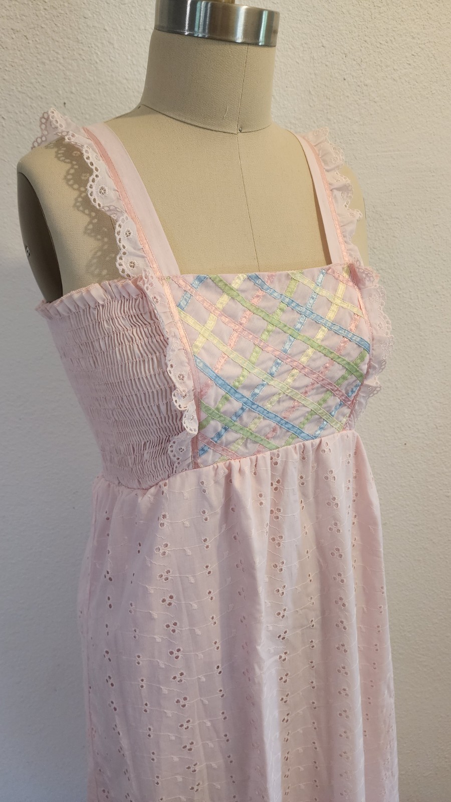 City Fox Vintage Semi Sheer Baby Pink Straps Maxi Dress 13 Styled In California
