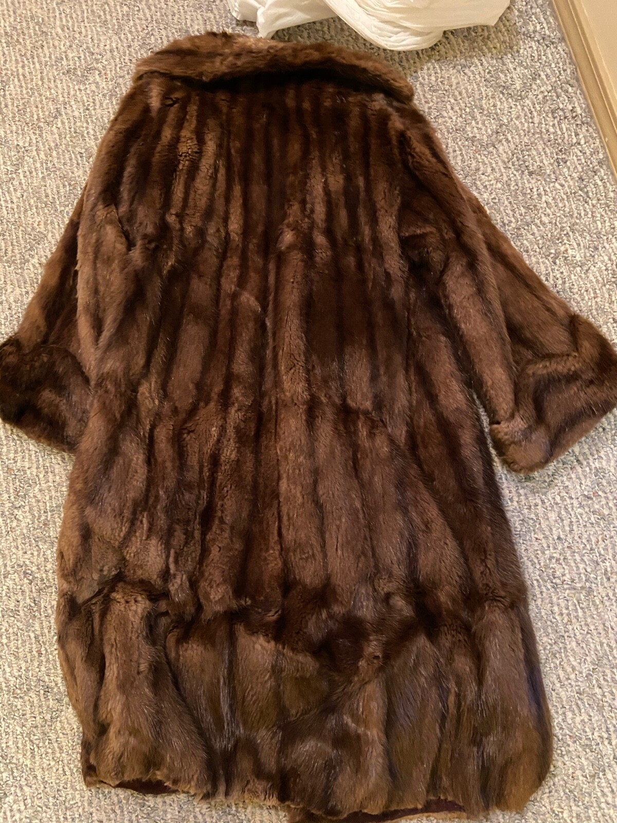 Mid-length Blended Muskrat Fir Coat