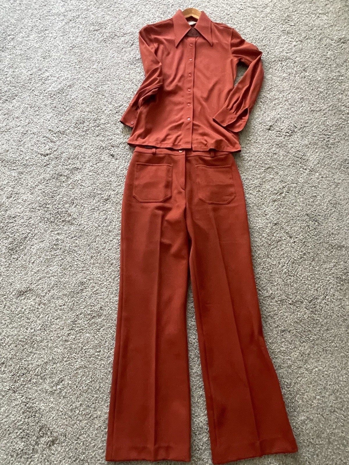 PRISTINE TIME-CAPSULE CONDITION VINTAGE 1970s Women’s PANTSUIT ✨SIZE 8/10