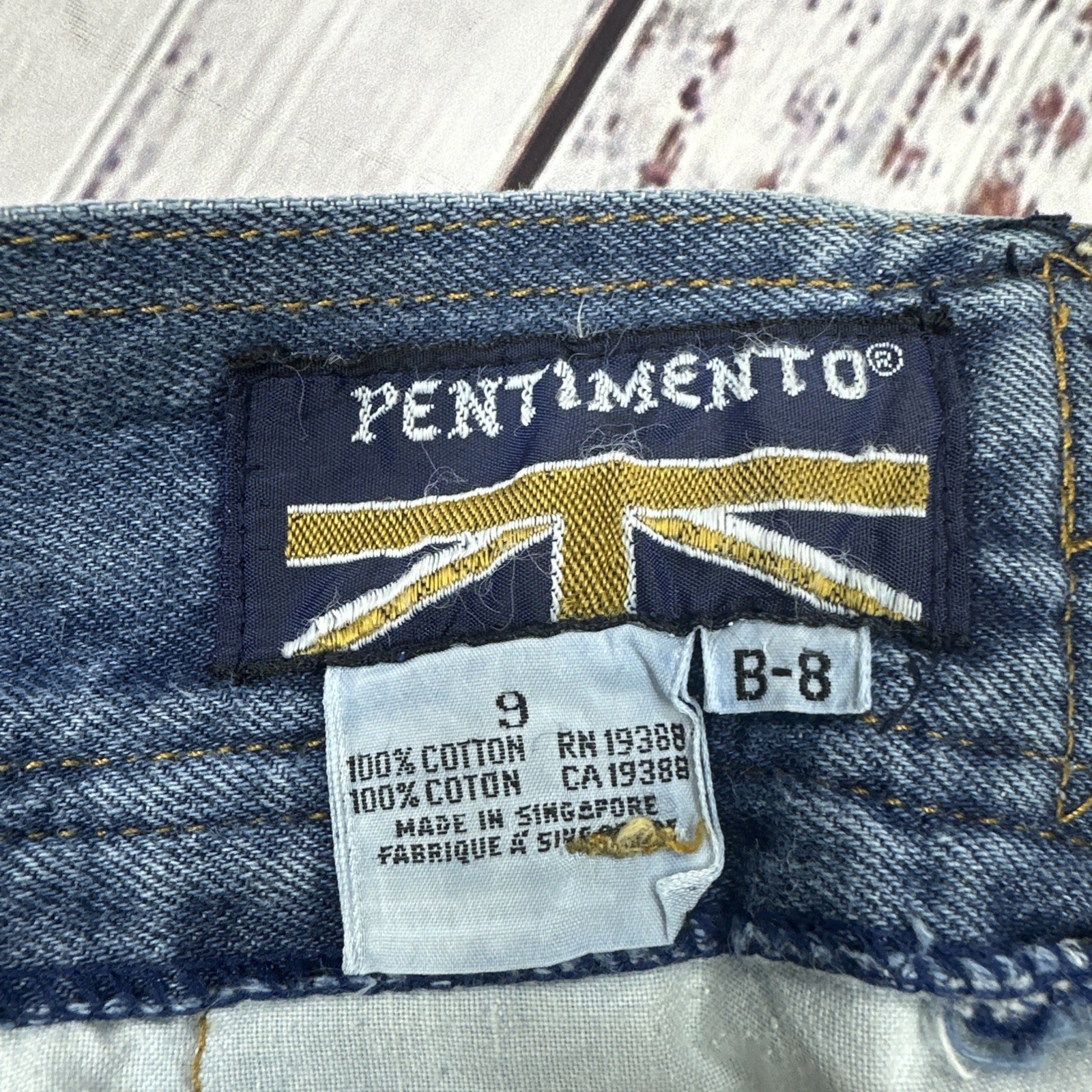 VTG 70’s Pentimento Bell Bottom Jeans Womens Sz 9(23×31) High Waist Stretch RARE