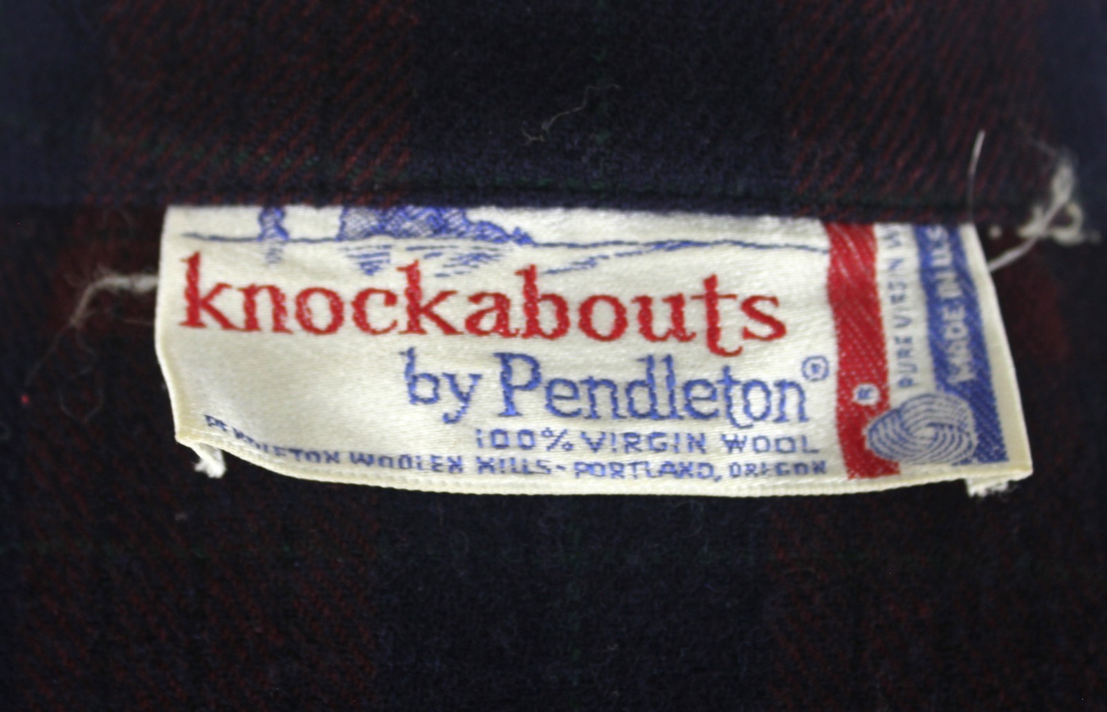 Vintage Pendleton Knockabouts Women&rsquo;s Wool 49er Plaid Jacket Made In USA 1950&rsquo;s