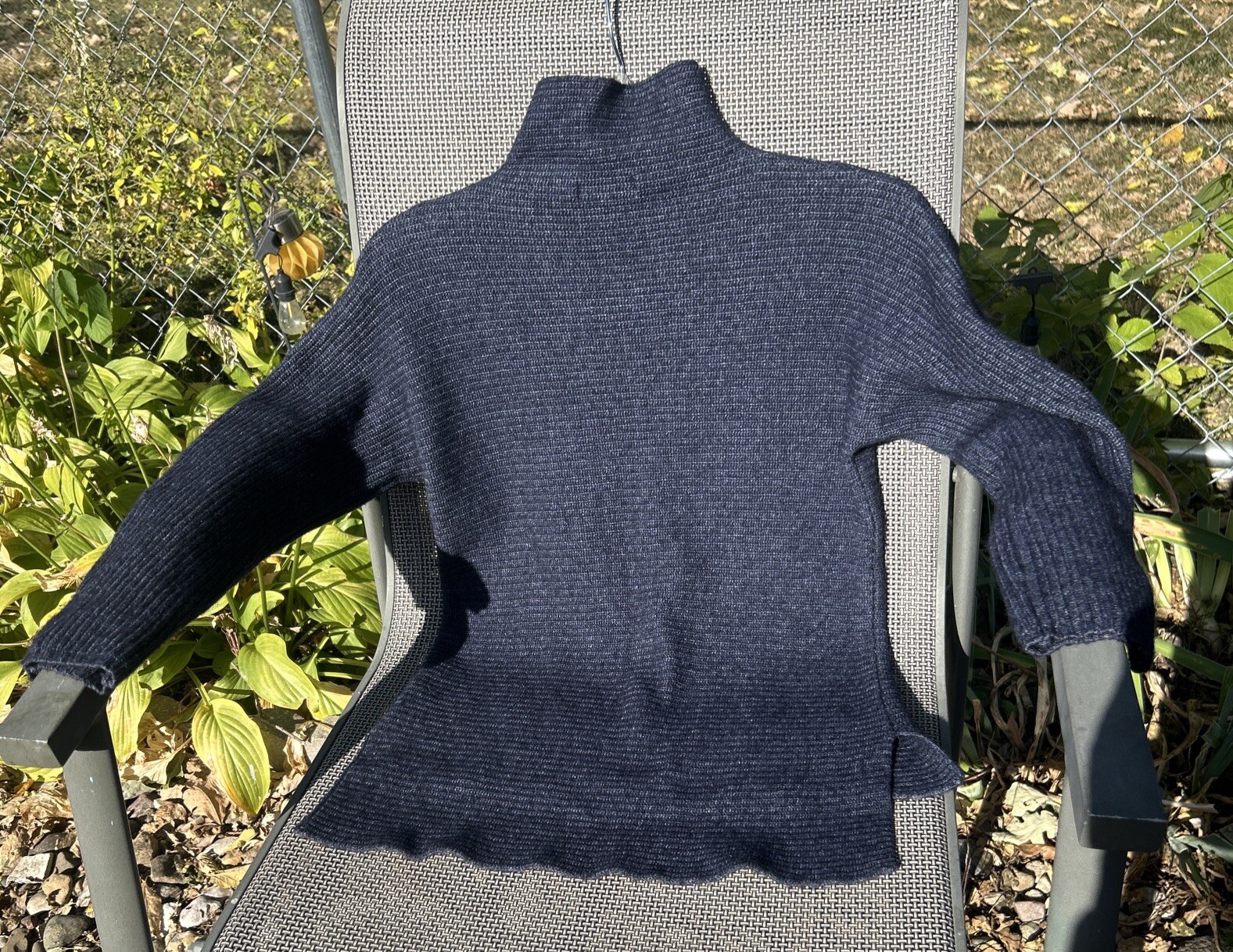 Vintage Benedetta B. Italy Blue Wool Cashmere Blend Knit Sweater Women’s Size S