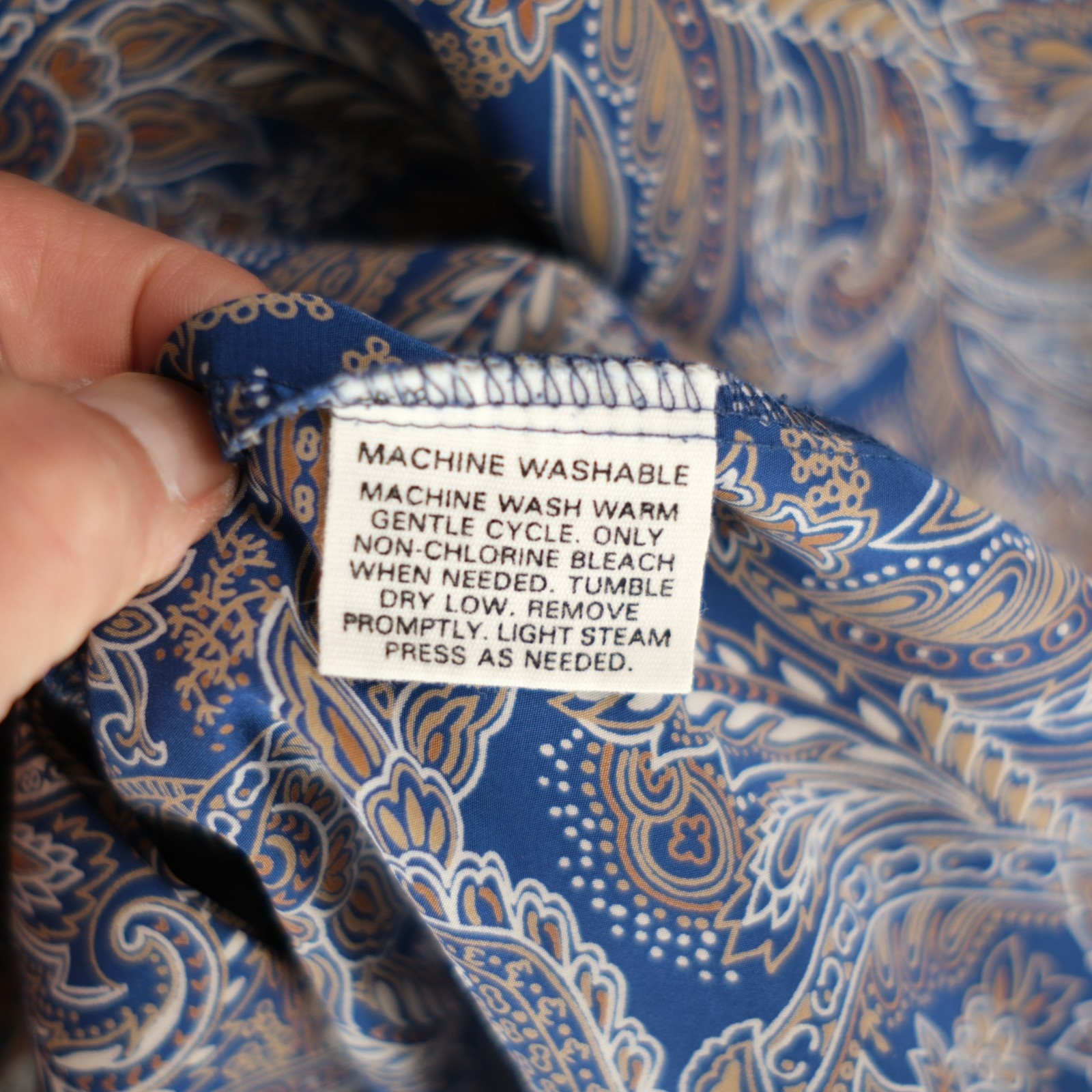 VTG Country Sophisticates Pendleton Paisley Blouse Mock Neck Women&rsquo;s Size L EU
