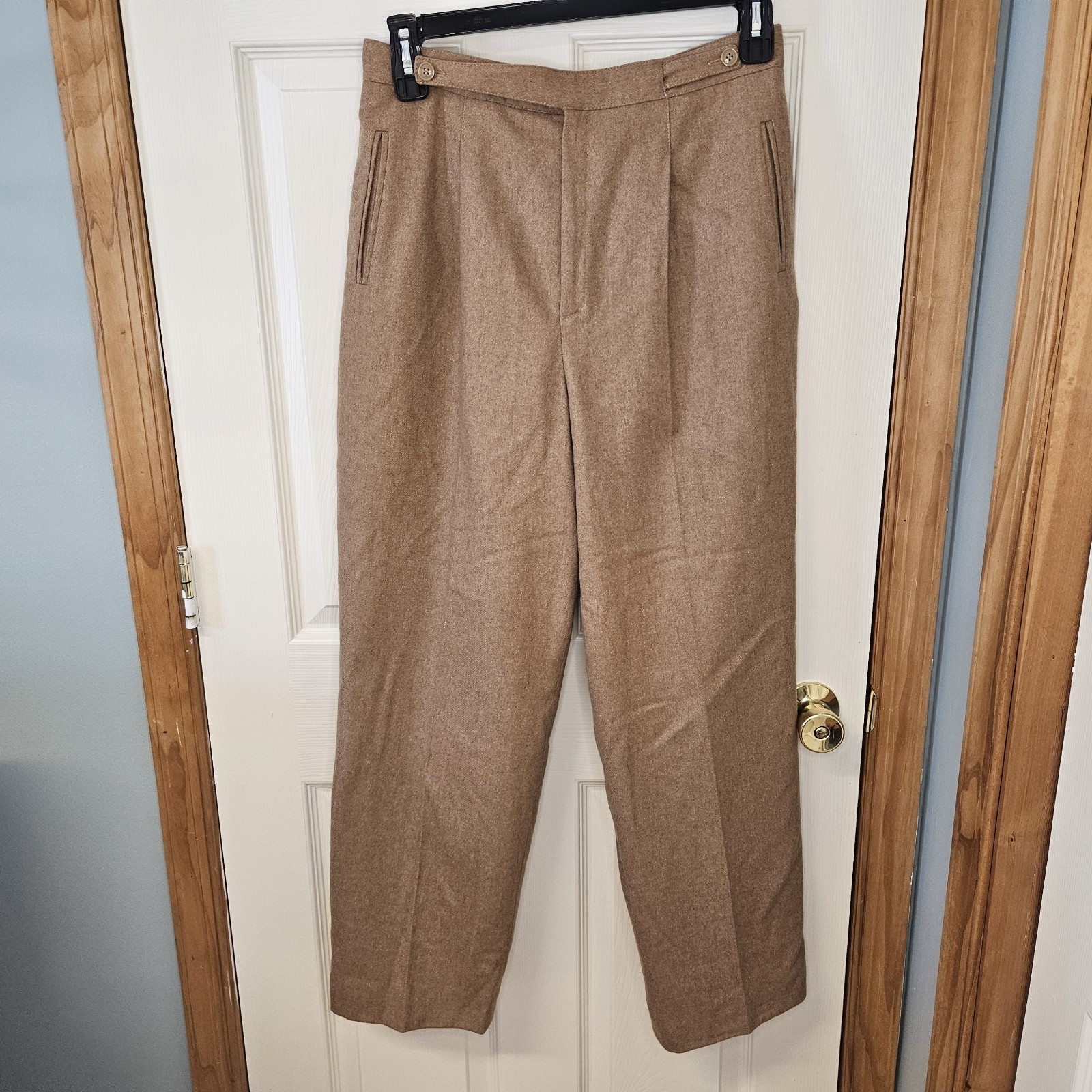 2 Vintage Pants Size 16, Wool and Polyester Slacks
