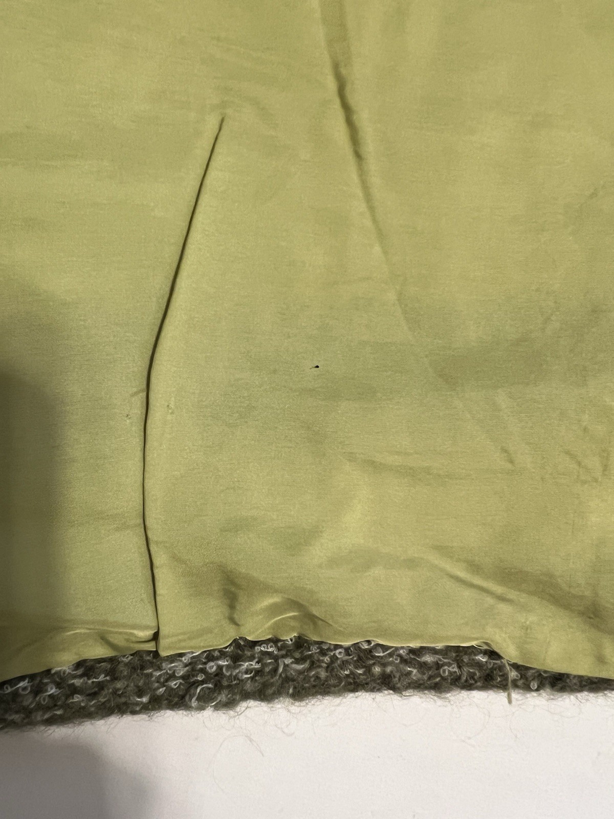 VTG Colebrook Hand Knit Pullover Sweater Wool/Mohair/Nylon Blend ~ Dk/Lt Green
