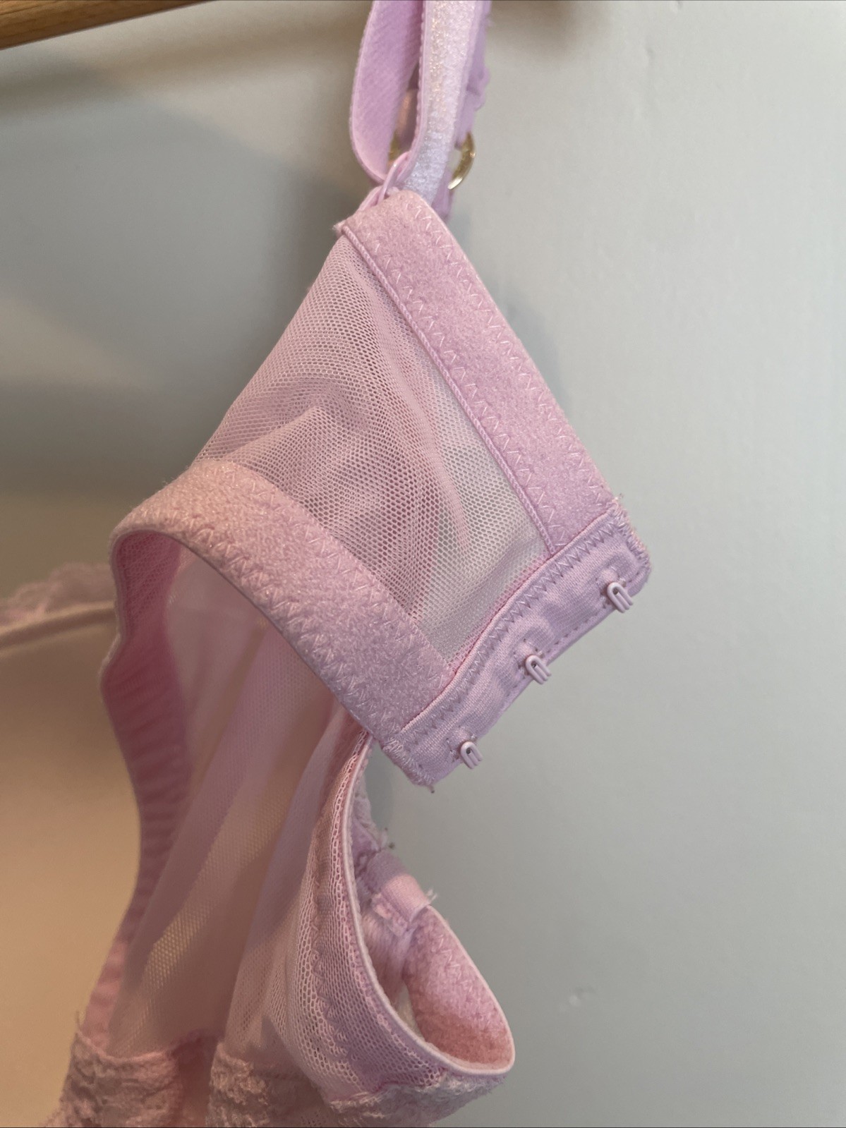 Adore Me Underwire Full Bra size 38DD Pink With Lace – Nice!