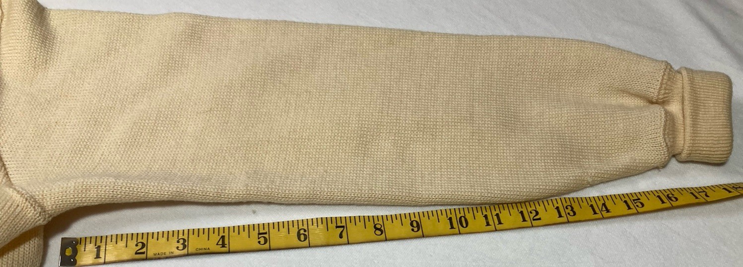 Vintage Mitchells Varsity Cardigan Sweater Women&rsquo;s Cream 60s