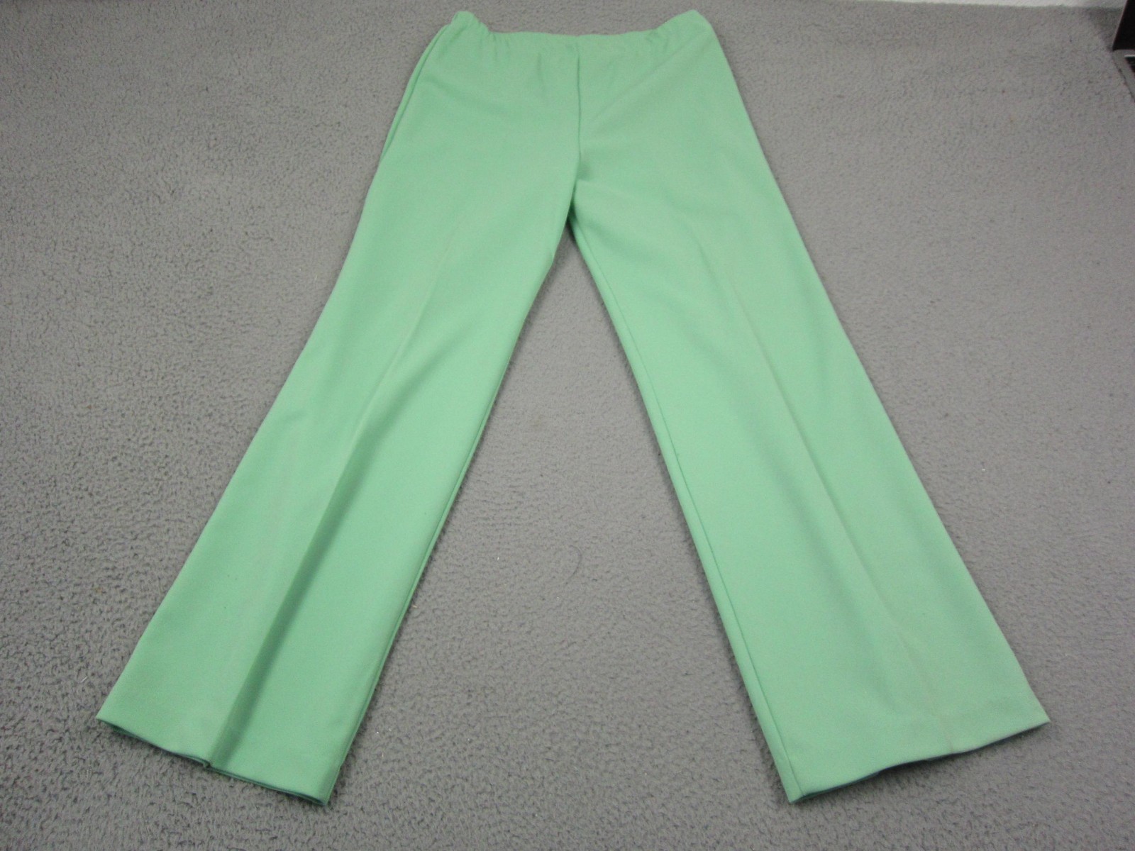 Vintage Disco Shirt Pants Set Womens 13/14 Green MOD Leisure 60s 70s Pantasticks
