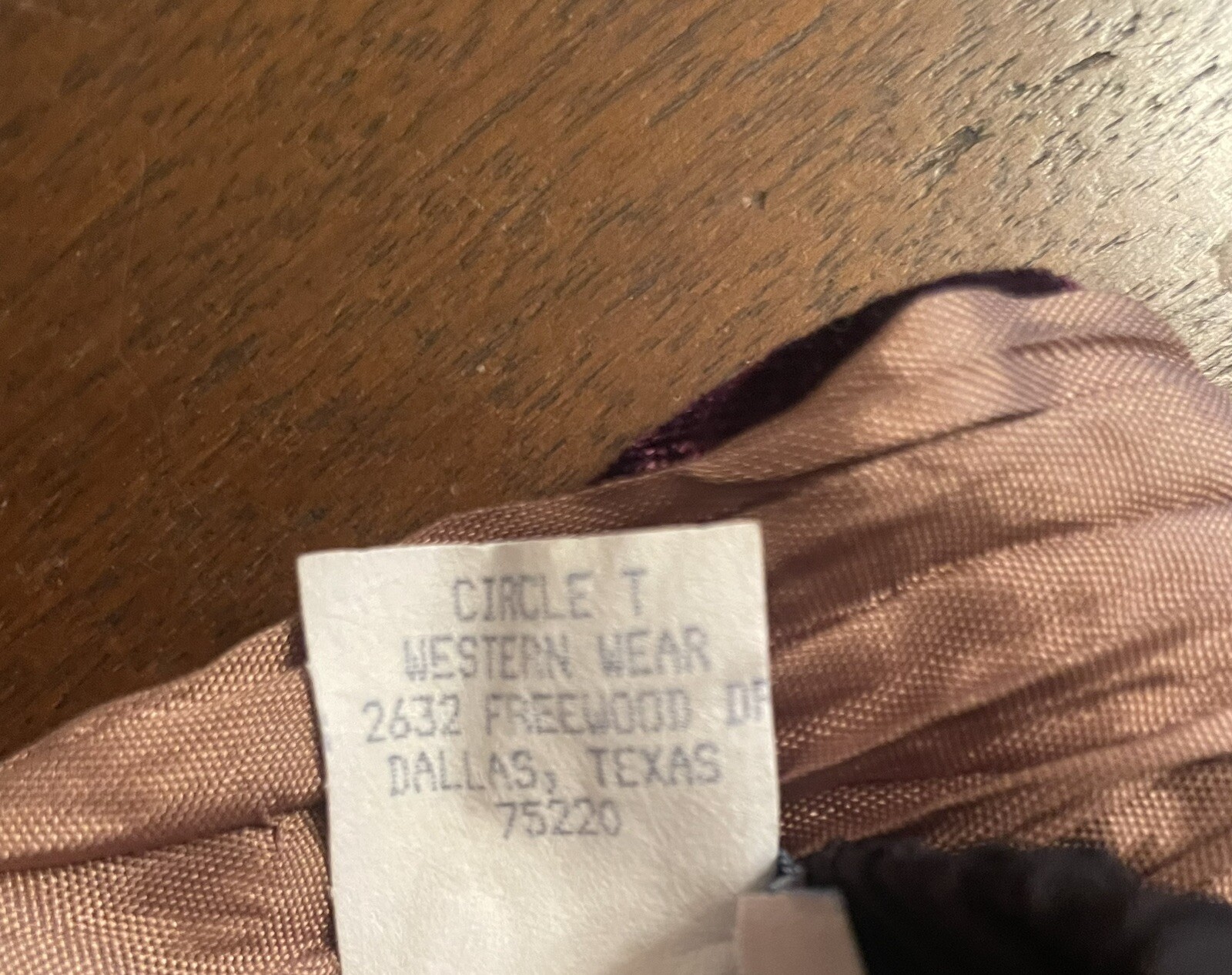Vintage Circle T By Marilyn Lenox Western Ranch rodeo Velvet Purple Patchwork M