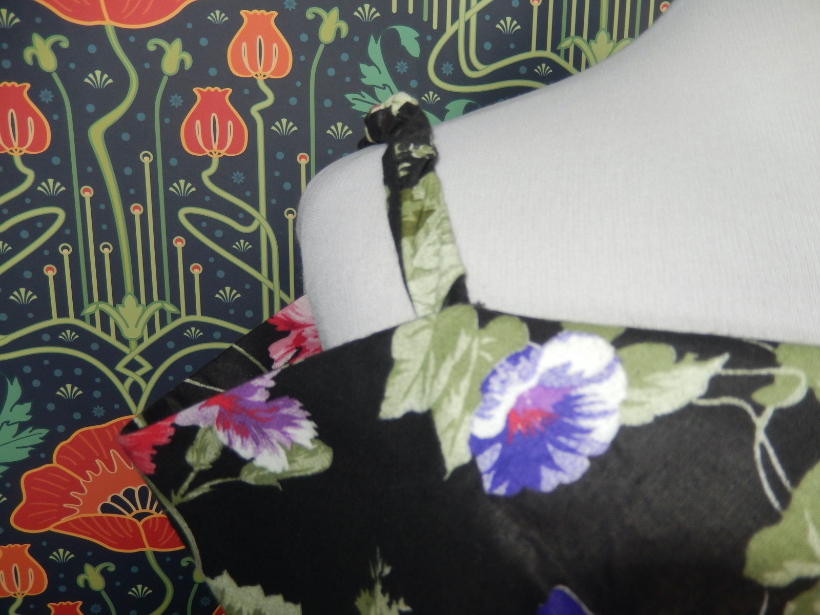 Vintage 80&rsquo;s 90&rsquo;s Floral Chintz Dress Off The Shoulder Wiggle Pencil 6 New
