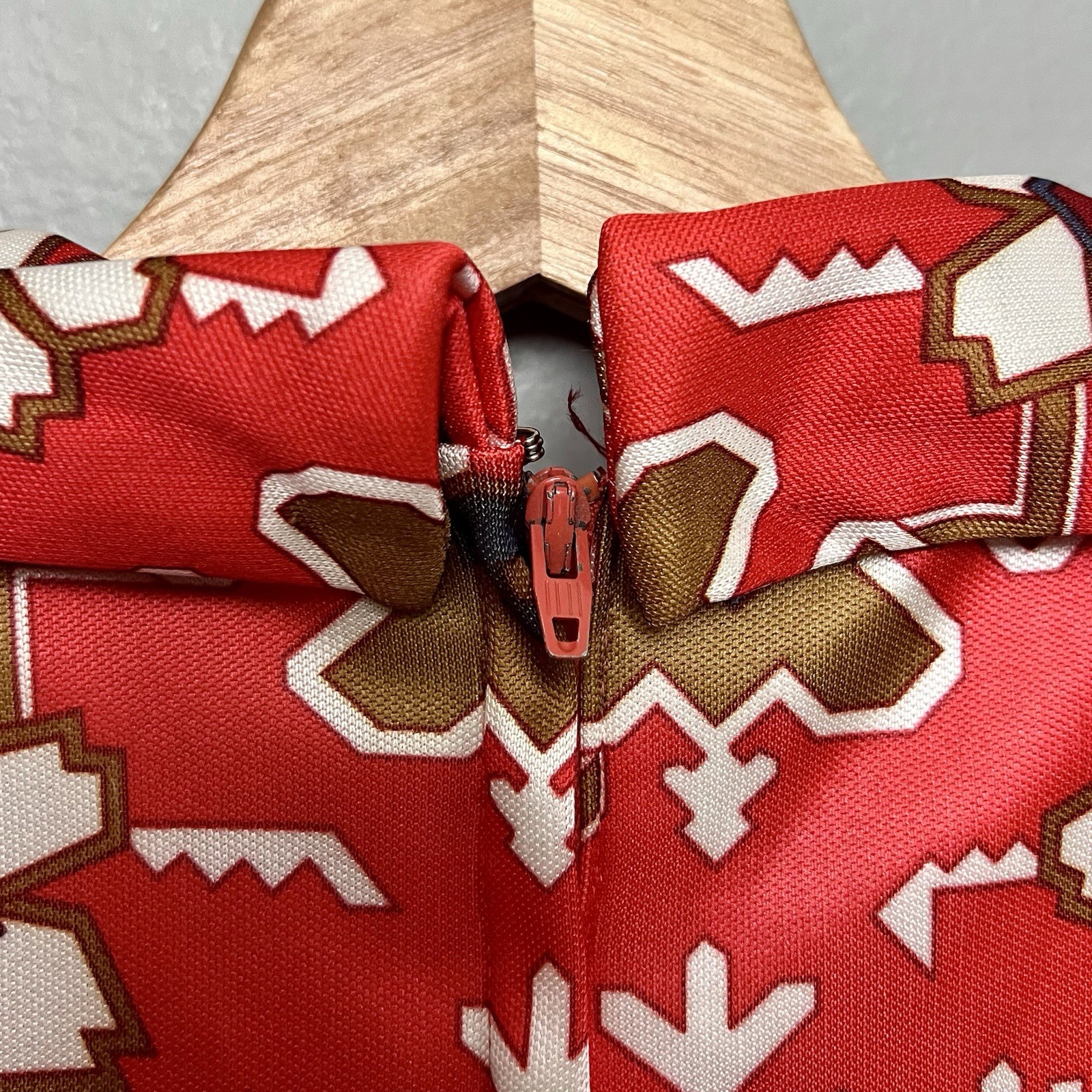 VTG 60s Emilio Pucci? Lord & Taylor Snowflake/Geometric Print Long Dress Size 11