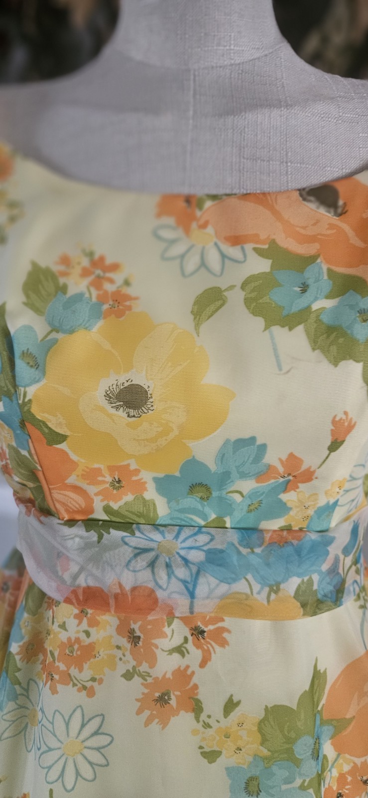 Vintage 1970s Floral Maxi