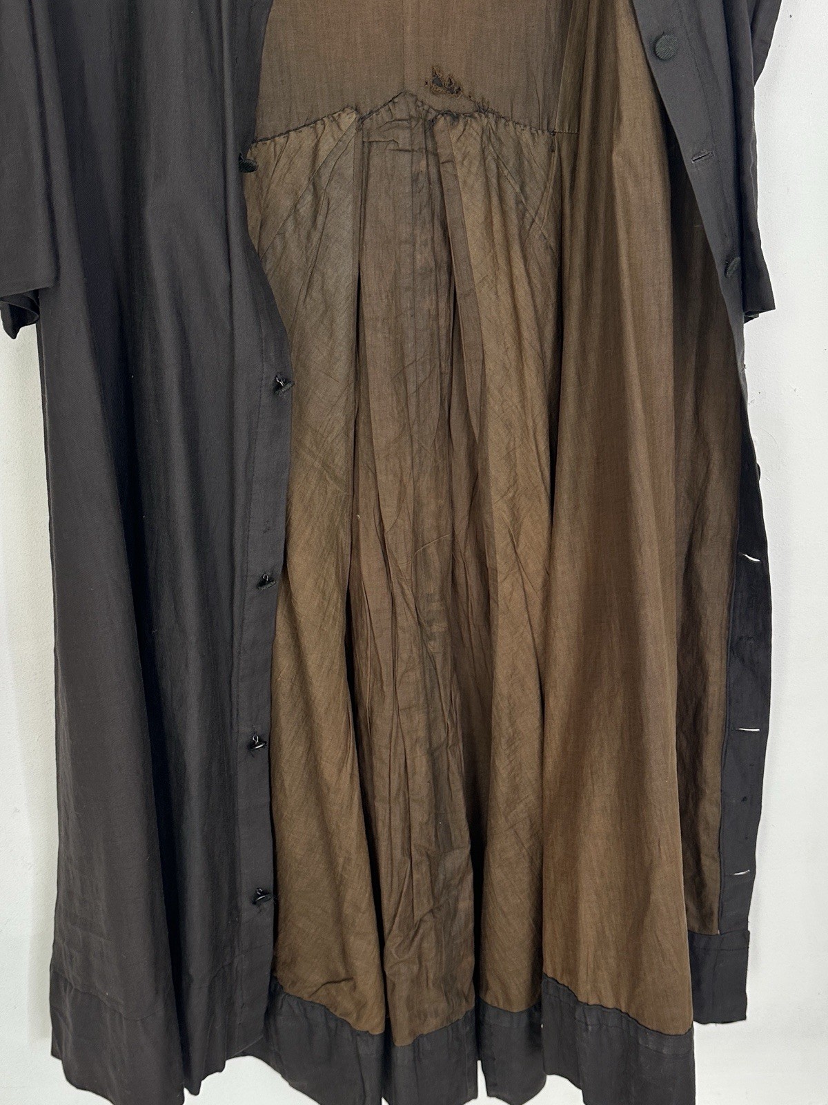 Antique Cotton Choir Duster Button Up Robe