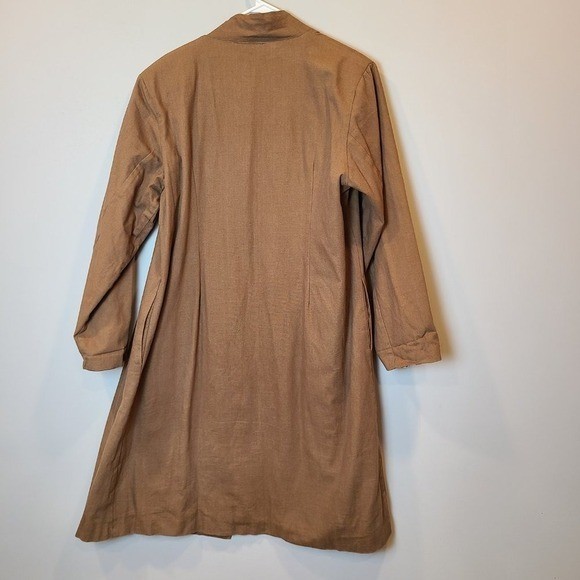 April Cornell Jacket Vintage Coat Tan Long Trench