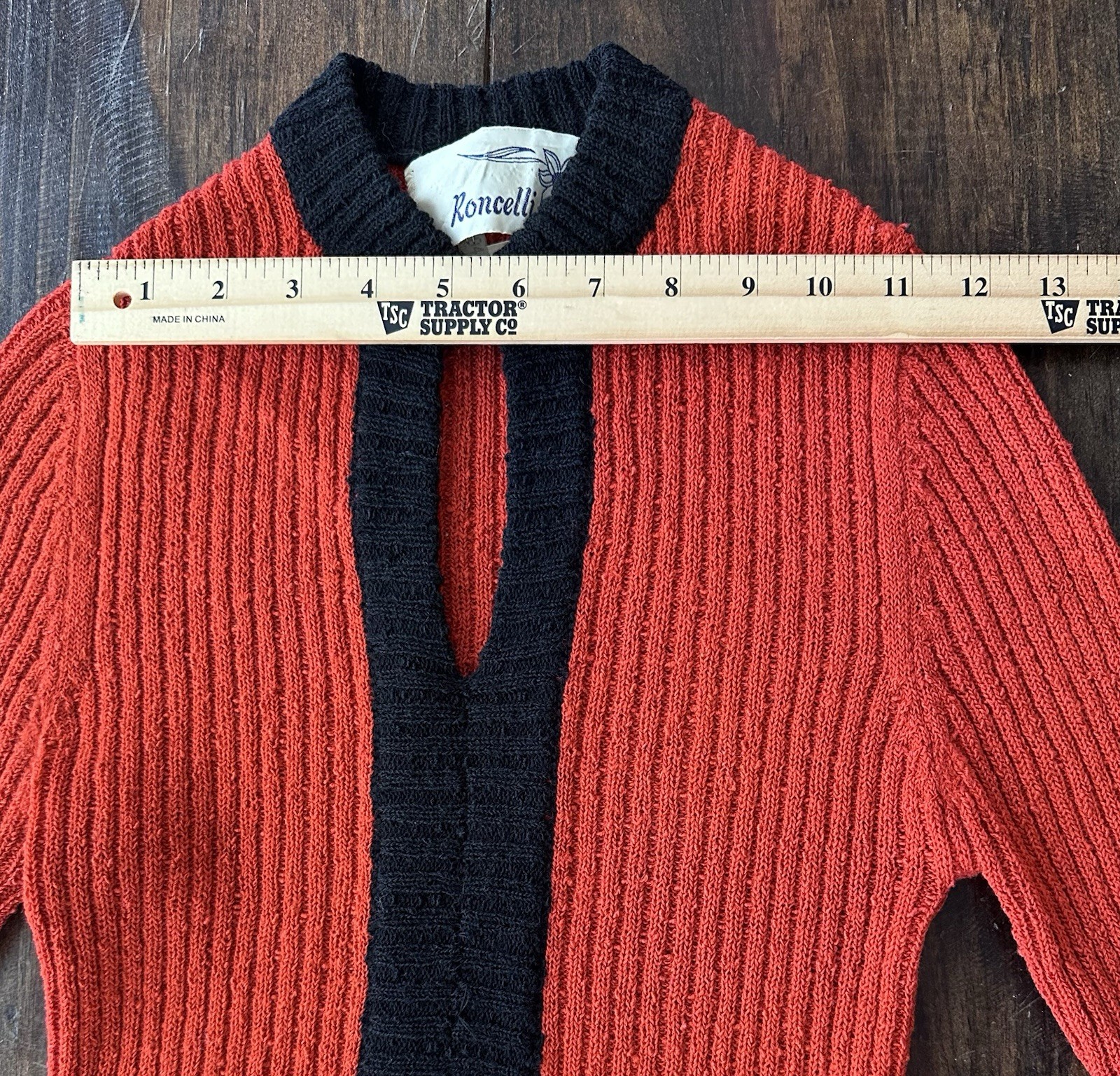 MOD FAB! Vintage 1960s Roncelli Wool Boucle Sweater Dress S/M