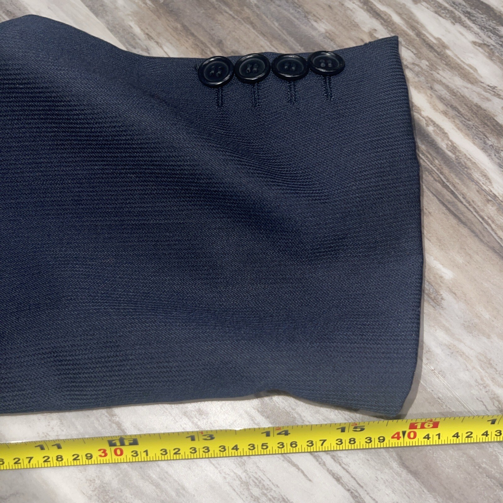 Vintage Principe Italy Navy Blue 3 Button Women’s Jacket Lined See Description