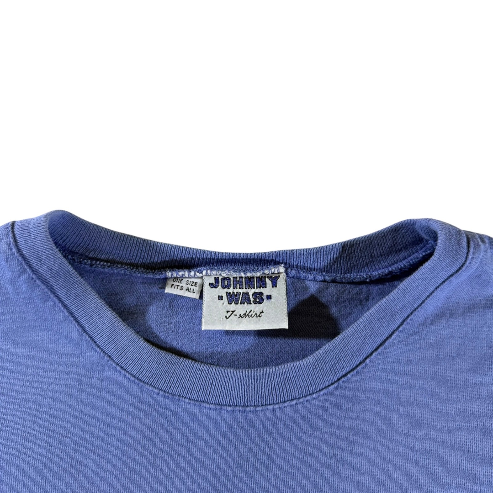 VTG Johnny Was Single Stitch Celestial Sun Print One Size Blue