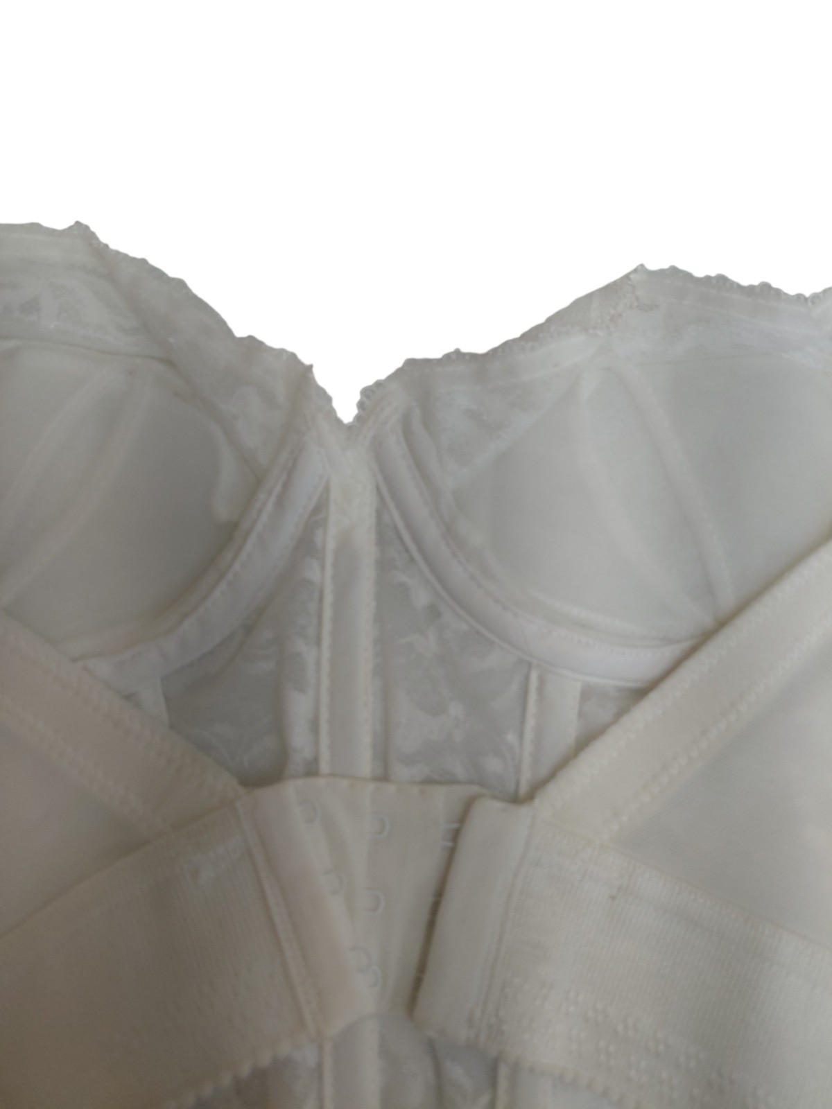 Vintage Backless By Smoothie White Laced Corset 34C