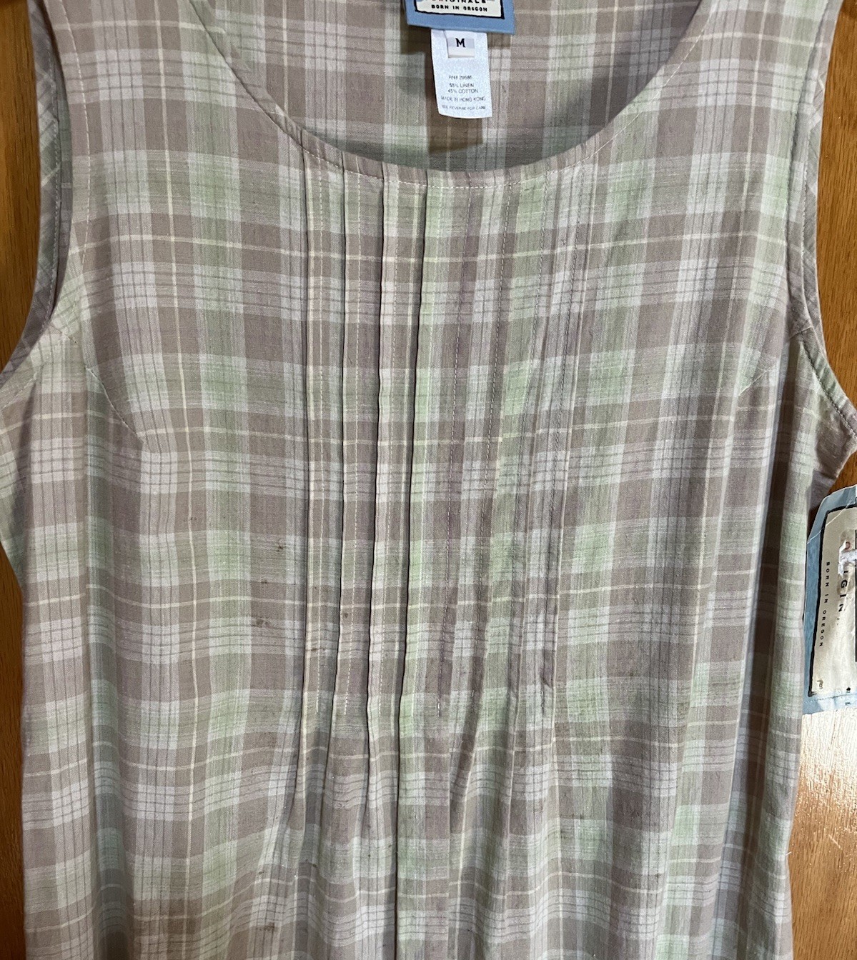 Vintage Pendleton Long Linen/Cotton Dress Medium