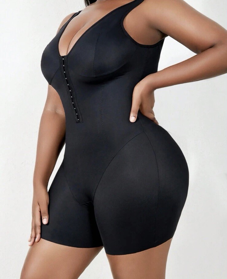 NEW Shiny Shapewear 3X All-In-One Girdle Bodysuit Long Leg Panty NO wires Queen