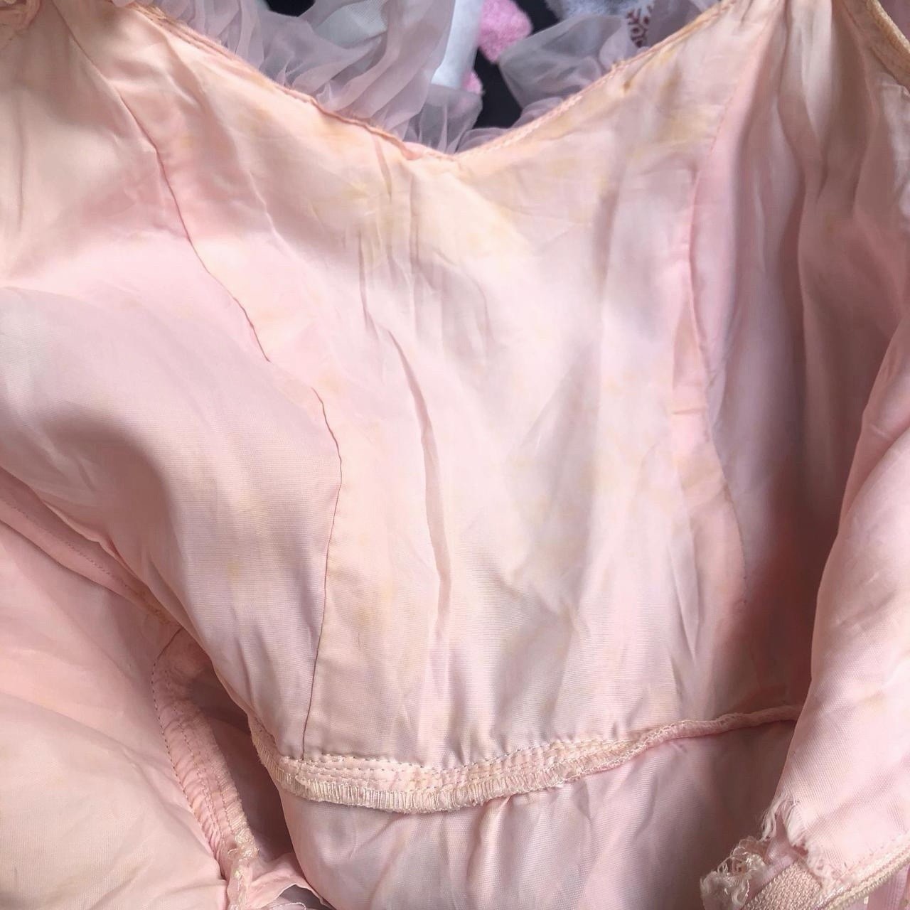Vintage 1970s Pink Swiss Dot Southern Belle Wedding prairie Princess Dress
