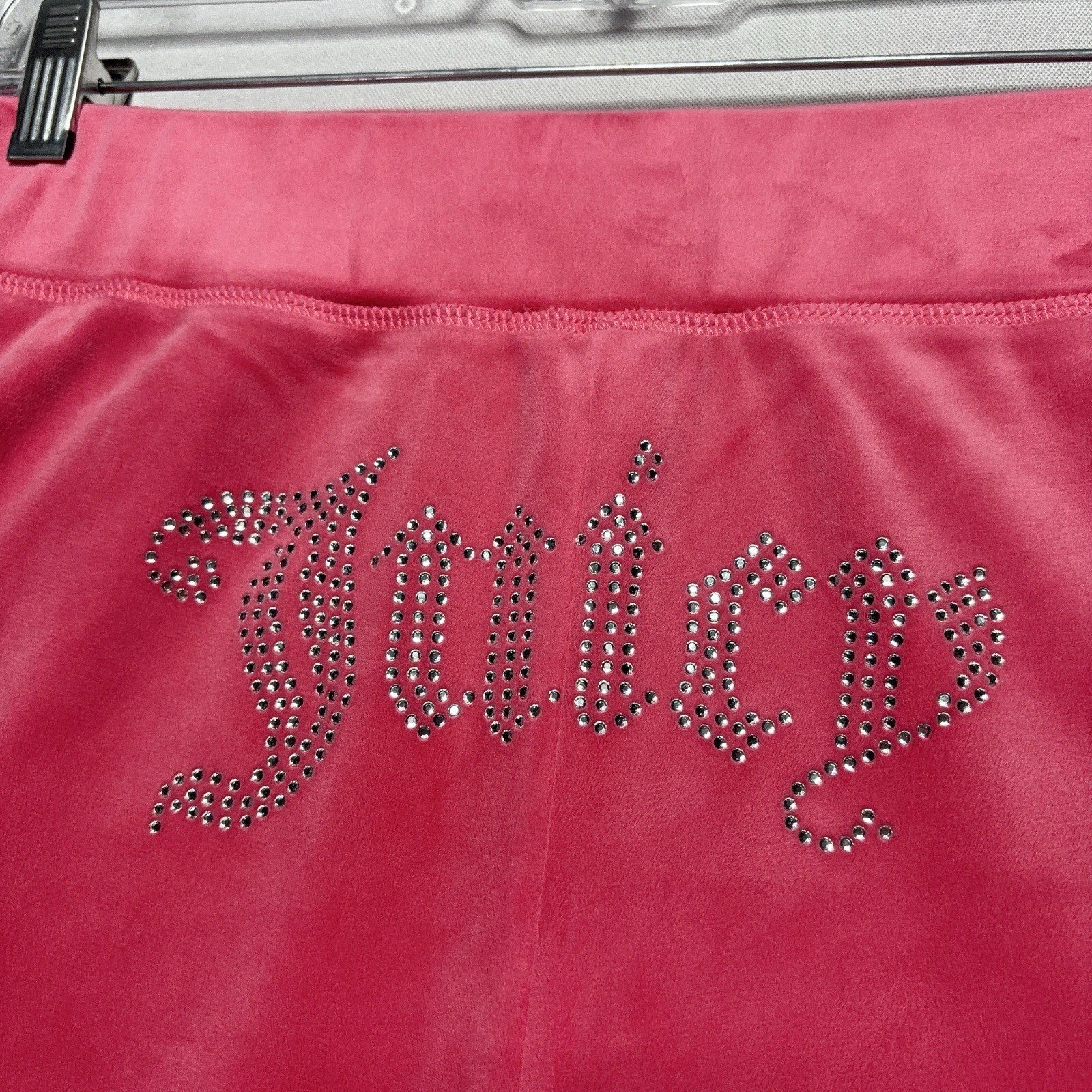 Juicy Couture Velour Jacket / Shorts Set – Hot Pink – Gemmed – Womens XL