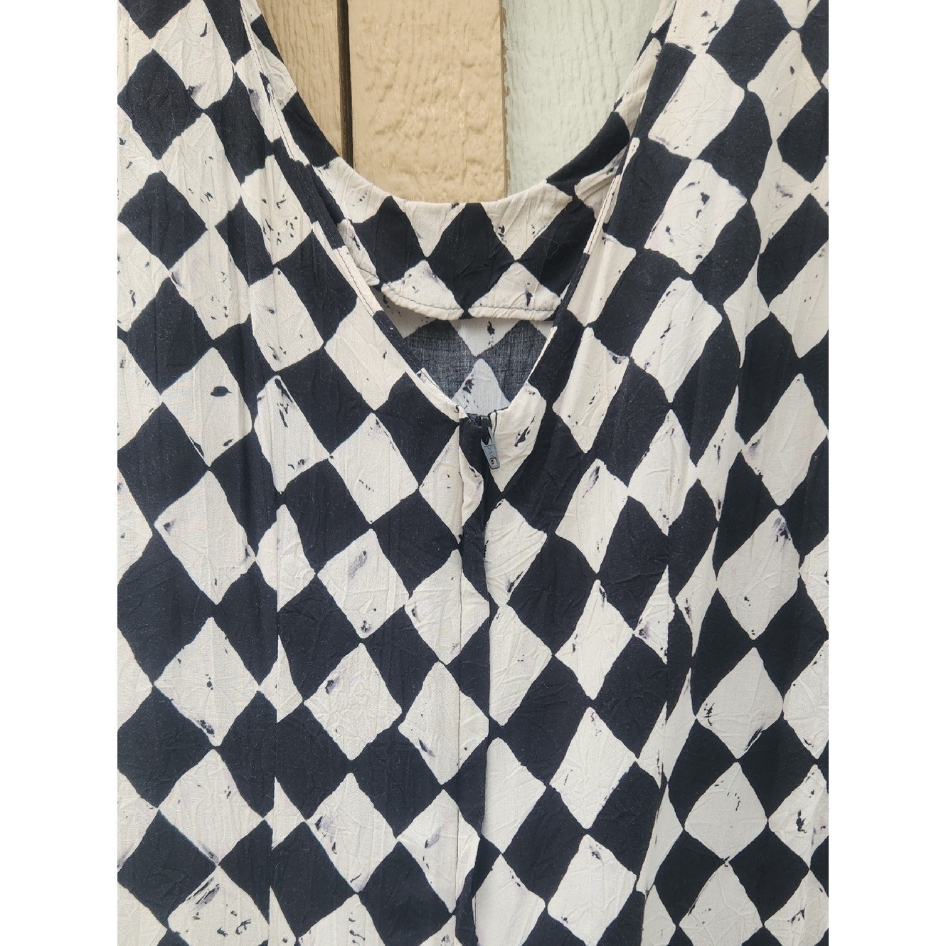 Vintage 90s Jams World Diamond Check Retro Edgy Boho Whimsigoth Bella Vamp Small