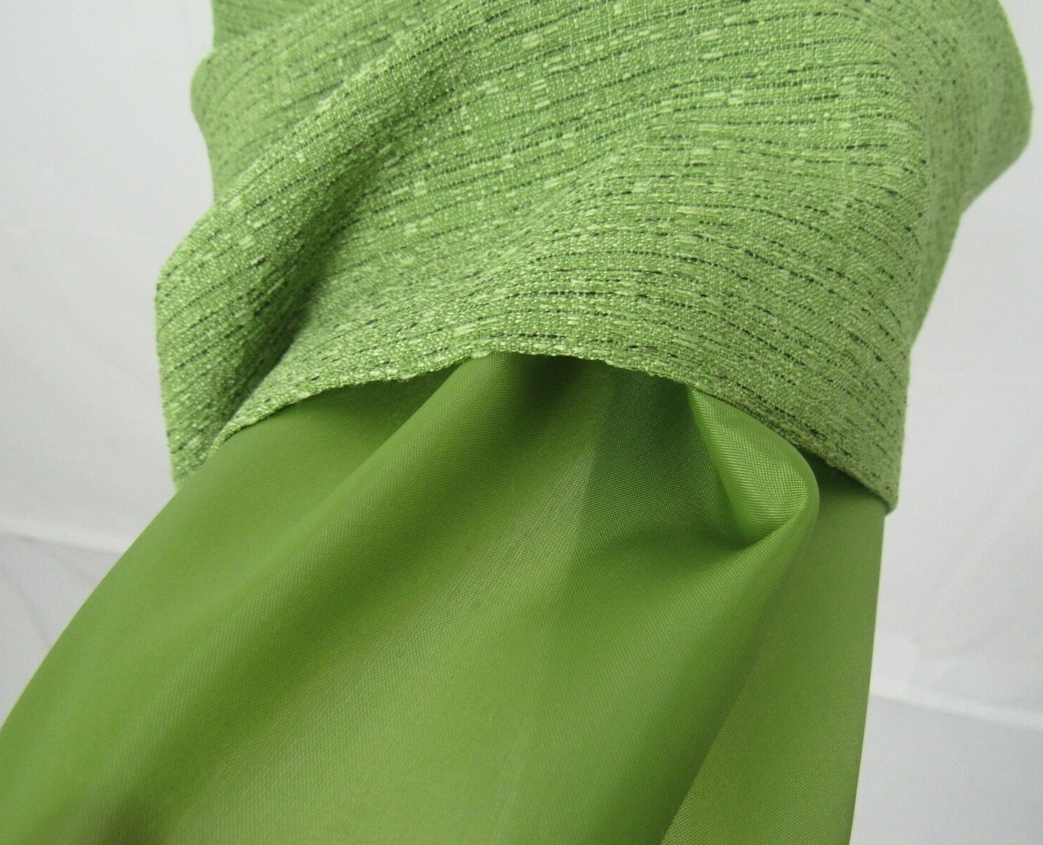 VTG 1990s 2000s EVAN PICONE BLACK LABEL SIZE 2 GREEN DRESS BLACK EMBROIDERY TRIM