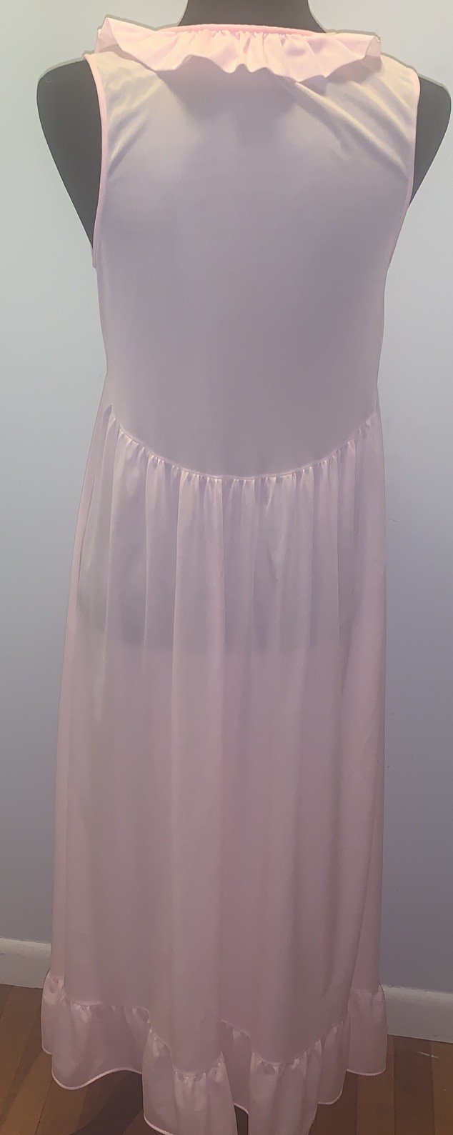 Vintage Gilead M Long Pink Babydoll Glamour Nightgown Nighty