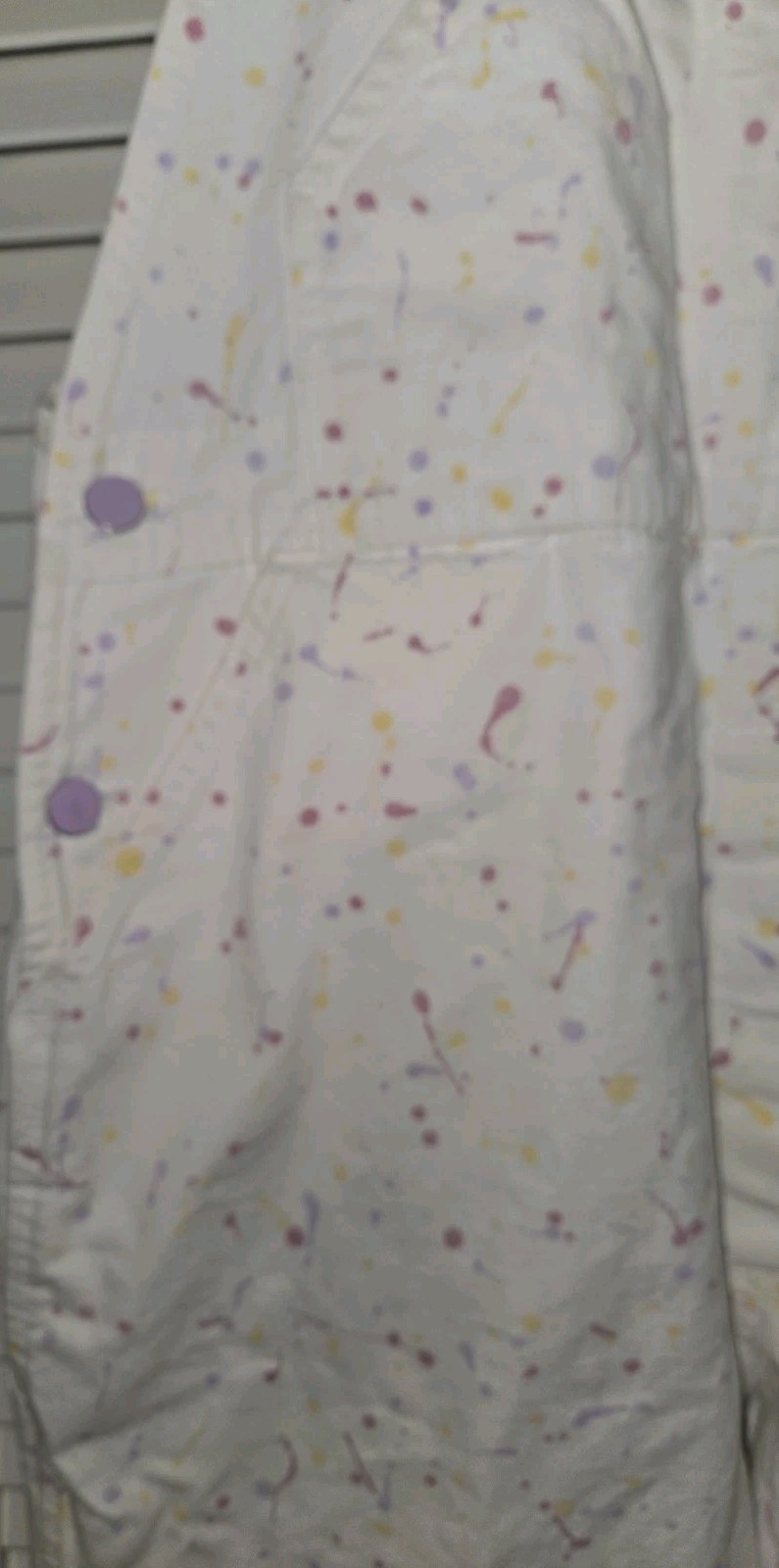 Vtg 90&rsquo;sHallmark E.Bunny & Co Paint Splatter Cotton Overall Size L Rare Find