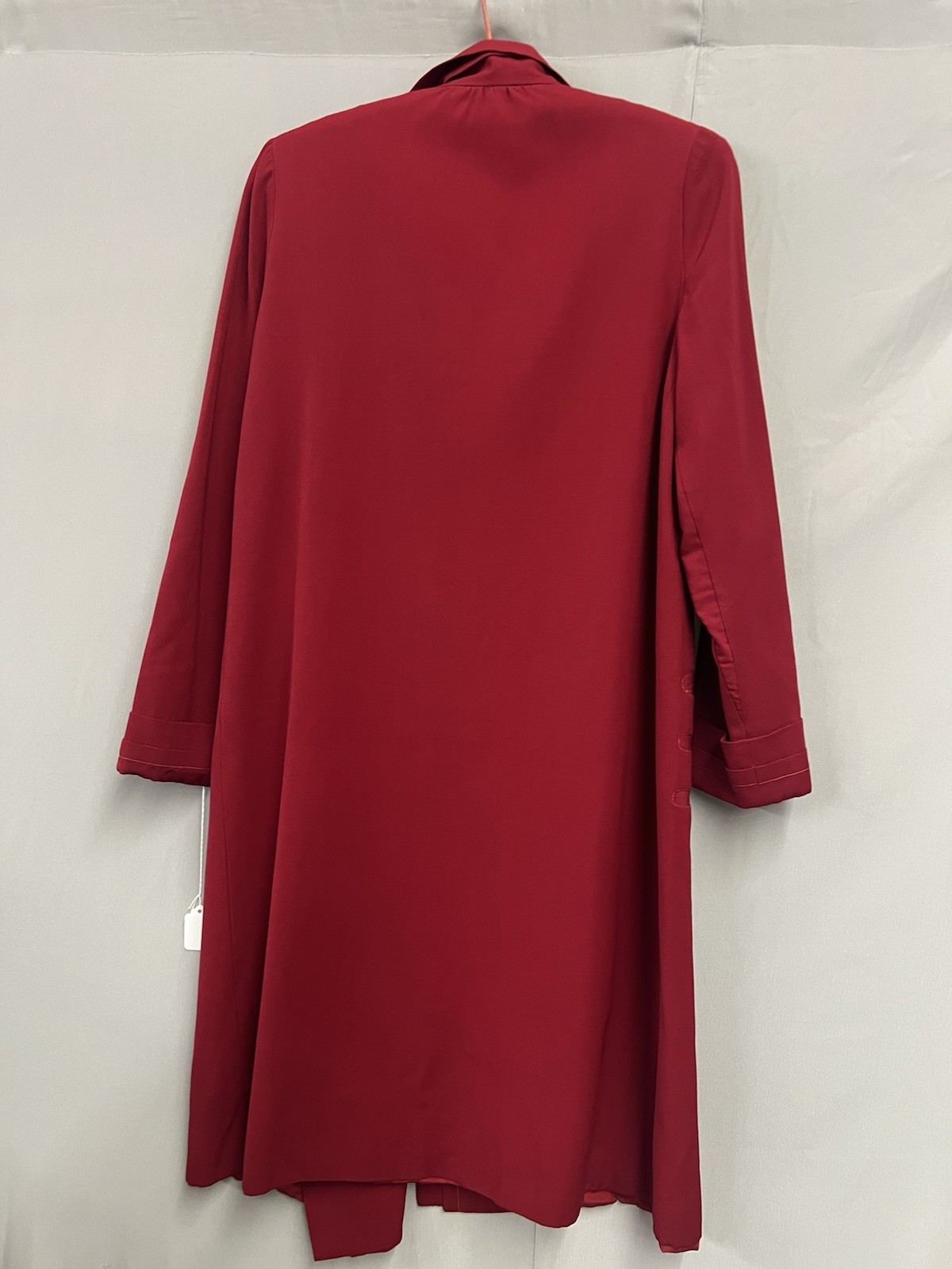 Smashing 1920’s Red Faille Coat Lined In Red Silk