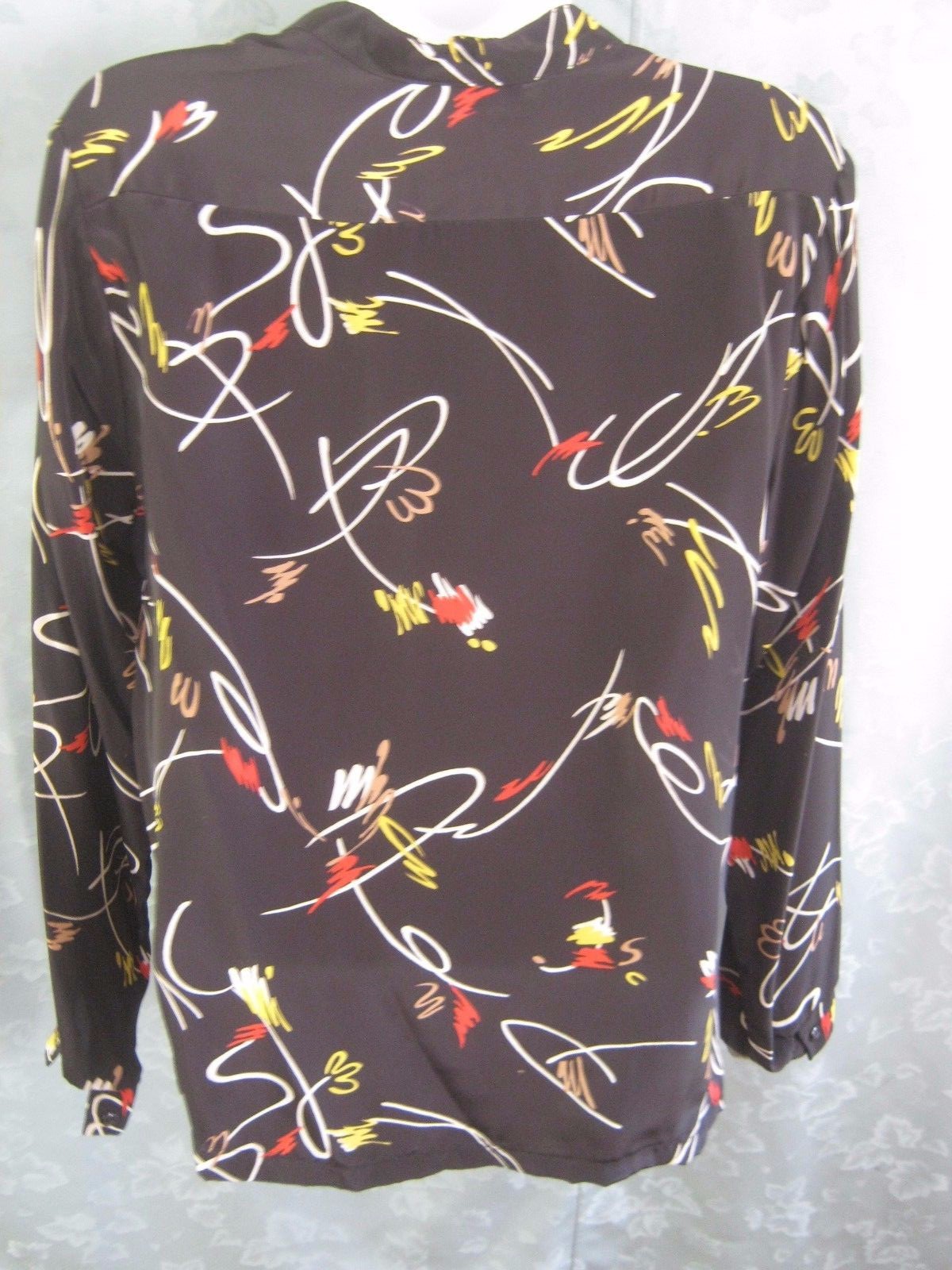VTG Samantha Beane Blouse Size 13 / 14 « New Wave » Hi Energy Print Pullover Top