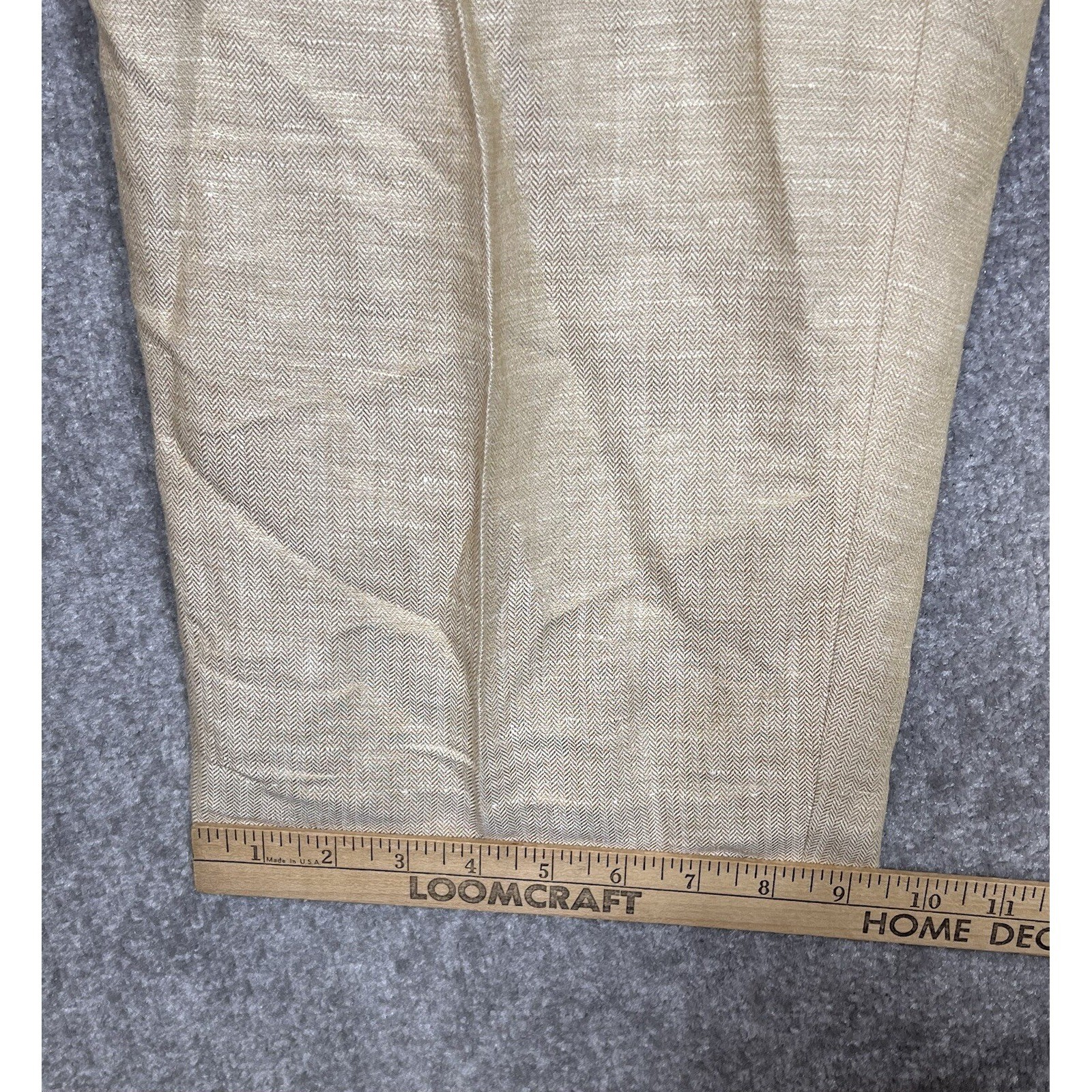 Vintage Rena Rowan Linen Blend Pleated Dress Pants Womens Size 16W Pockets Lined