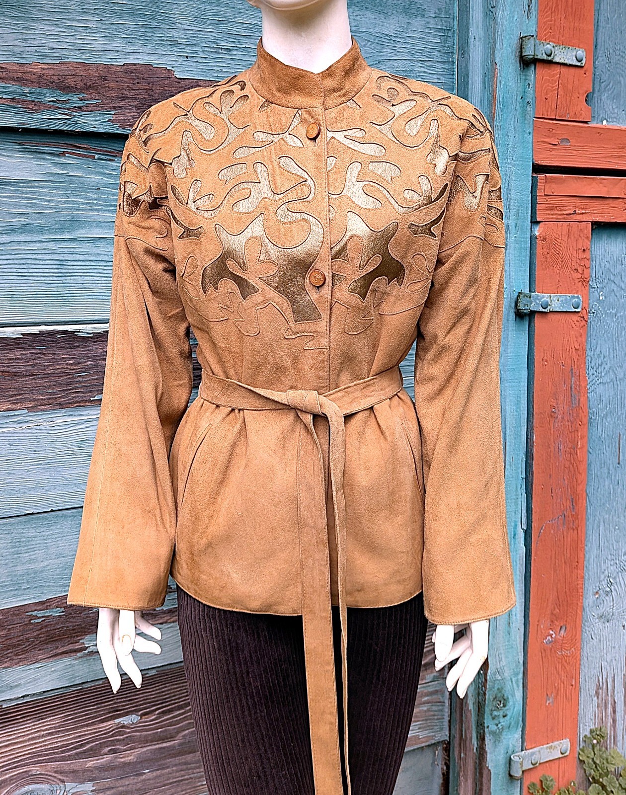 Vintage Top belted Doeskin Leather Walter Rupp W Germany – 1970s