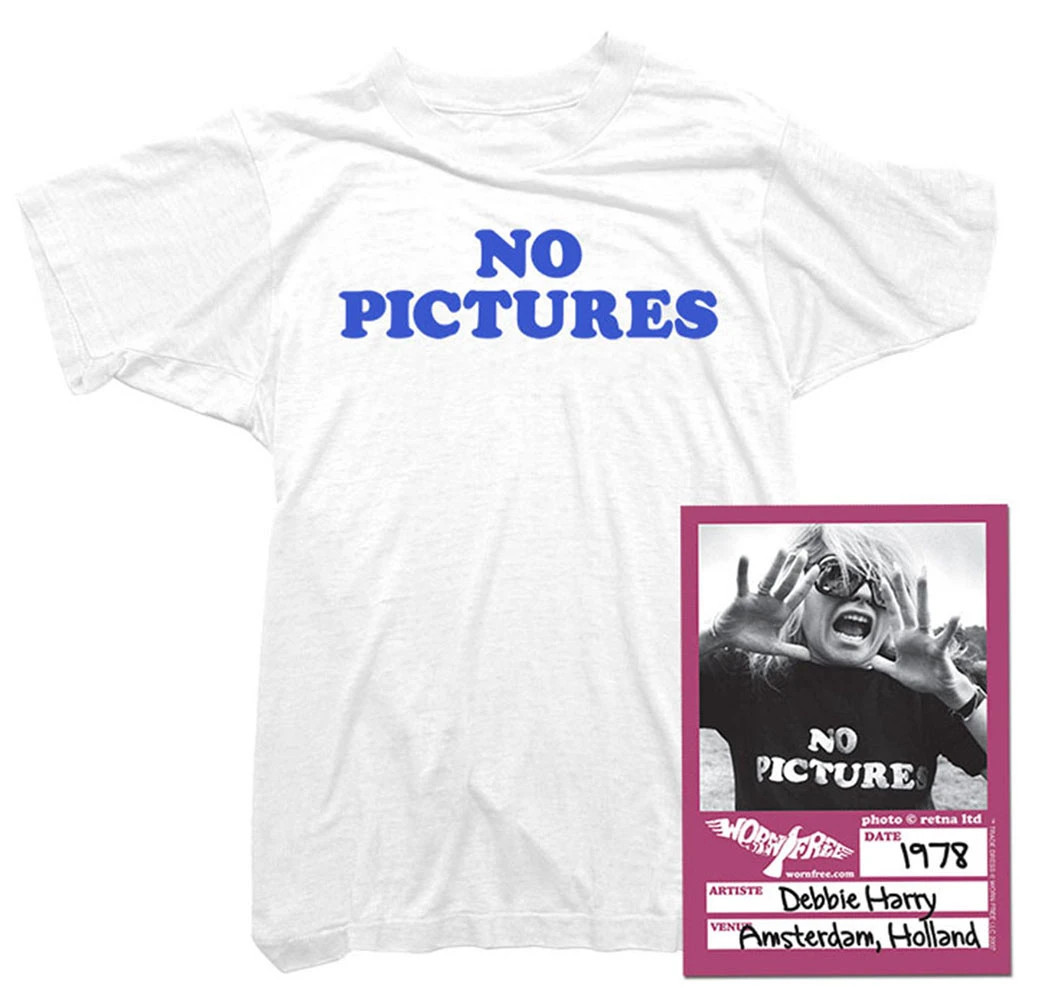 Blondie Womens Womens T-Shirt – No Pictures Tee worn by Debbie Harry – Officiall