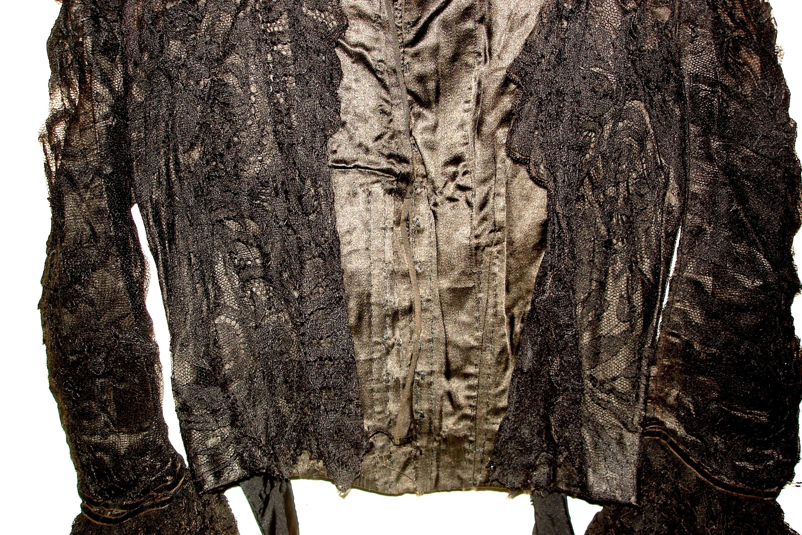 Outstanding Victorian Top Bodice completly covered with Chantilly Lace