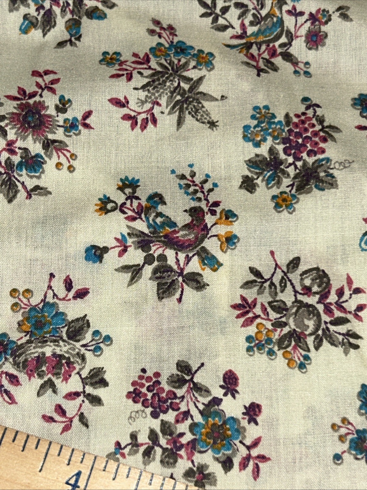 Vintage Handmade Cotton Pull On House Dress Vintage Fabric & Ric-a-Rac GUC