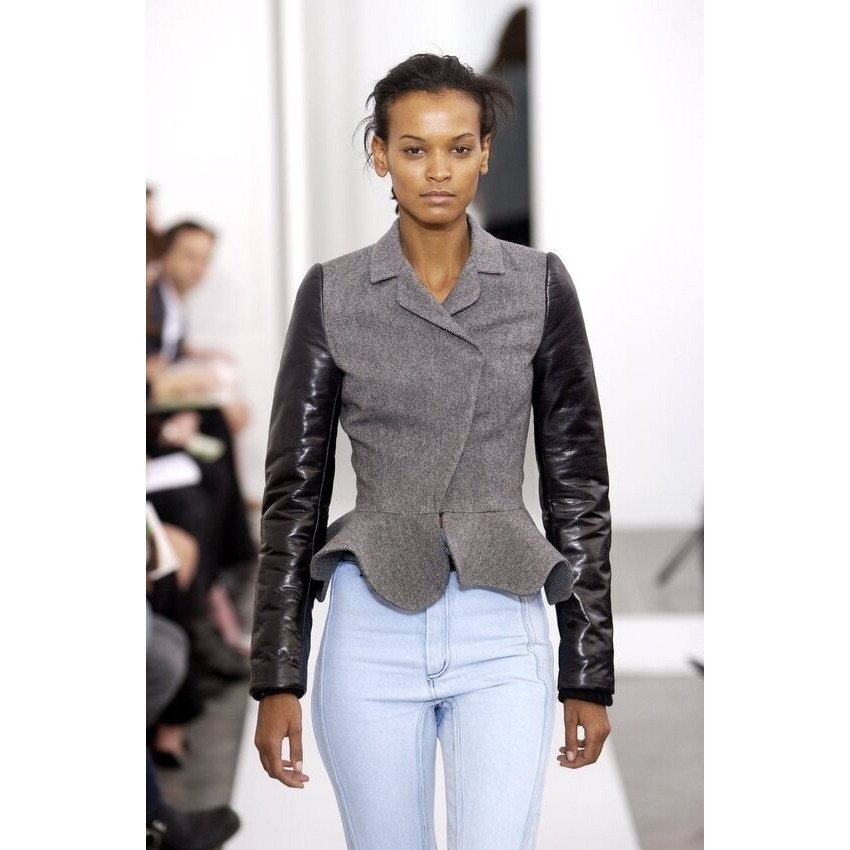 Balenciaga Fall 2002 Nicolas Ghesquiere Archive Denim Shirt Light Wash 38
