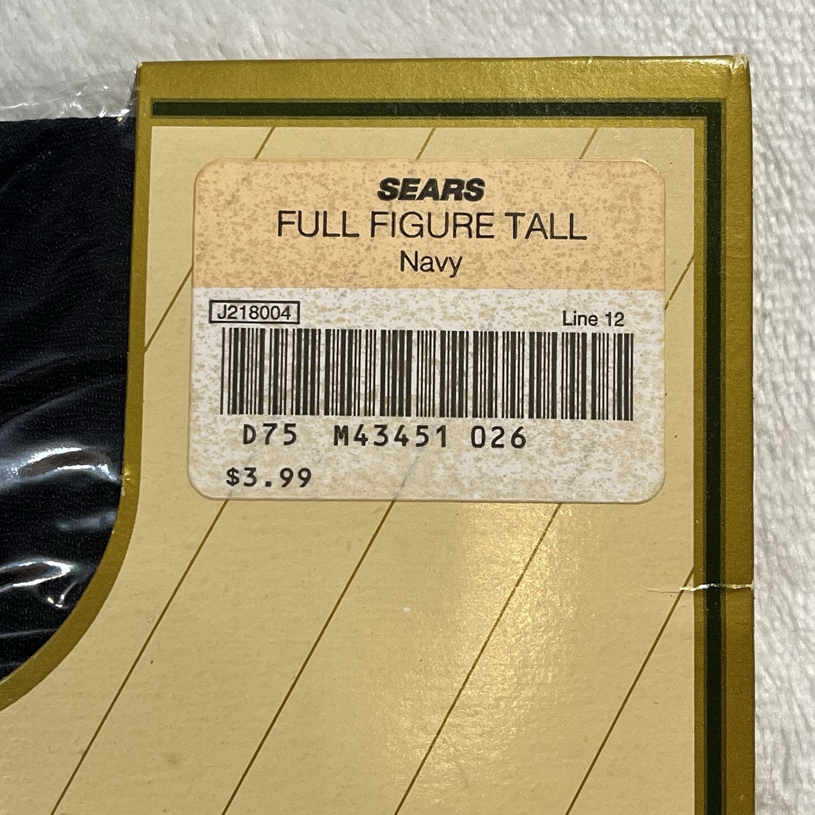 Nice Touch Silken Sheers Full Figure Tall Navy 20 Denier w/ Lycra Pantyhose