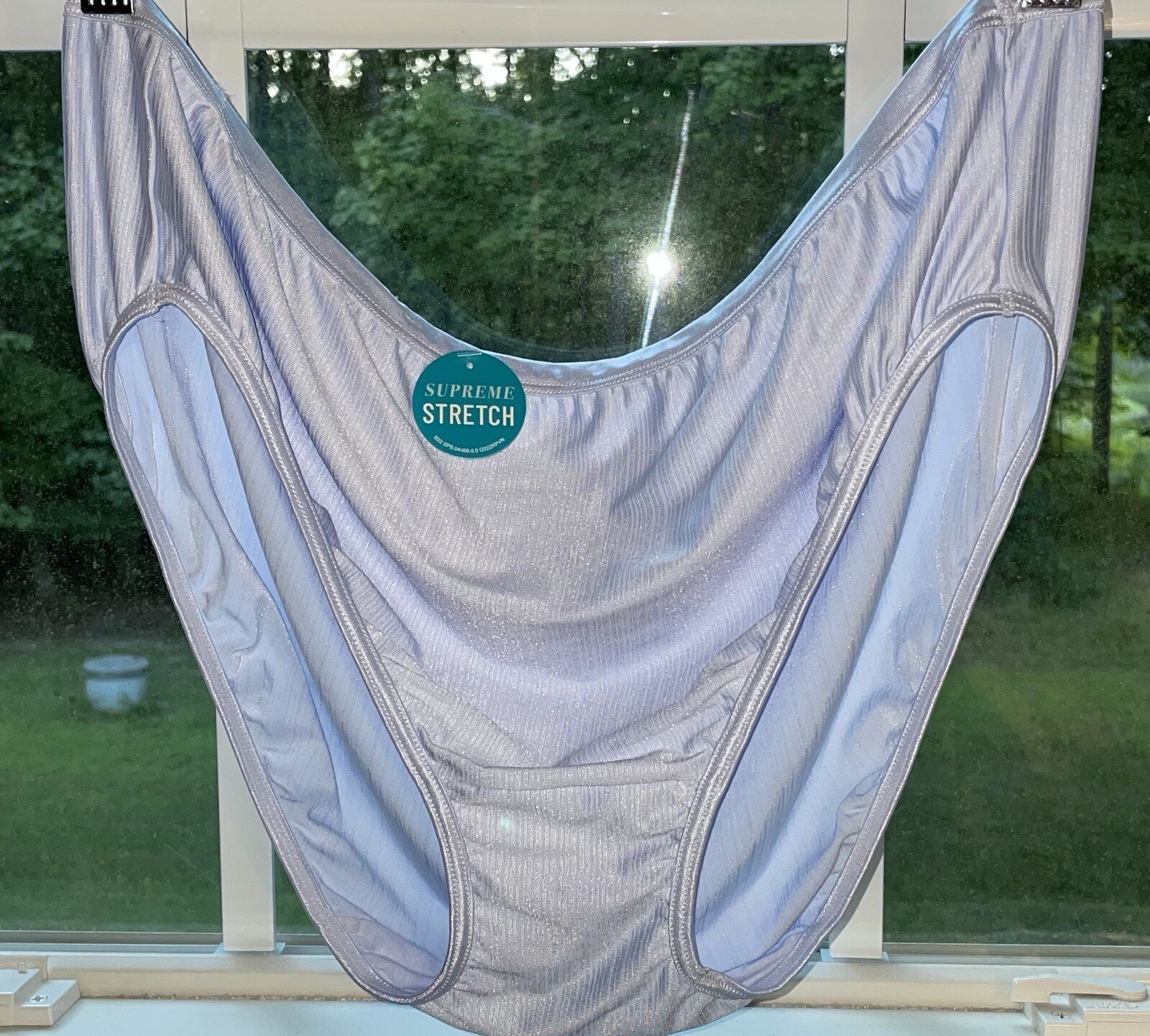 Vanity Fair Supreme Stretch Blue High Waisted Shiny Silky Panties 11/4XL NWT