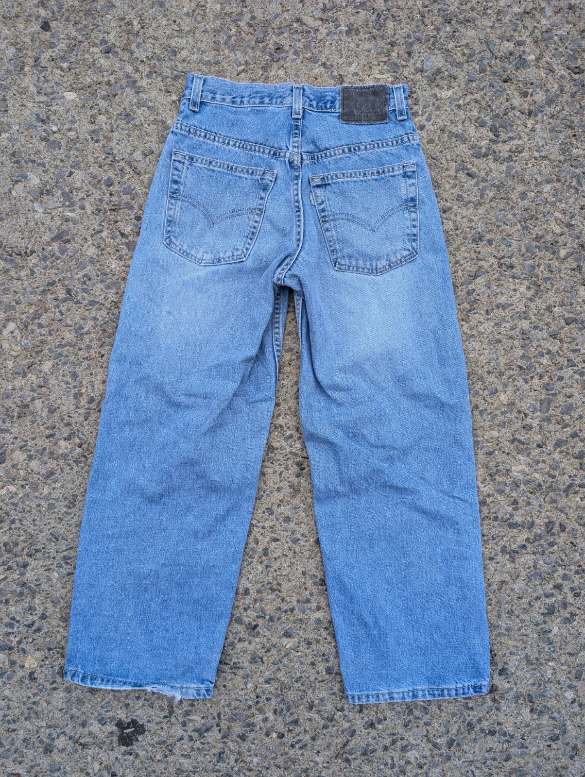 Vintage Y2K Levi&rsquo;s SilverTab Baggy Wide Leg Jeans 26×26