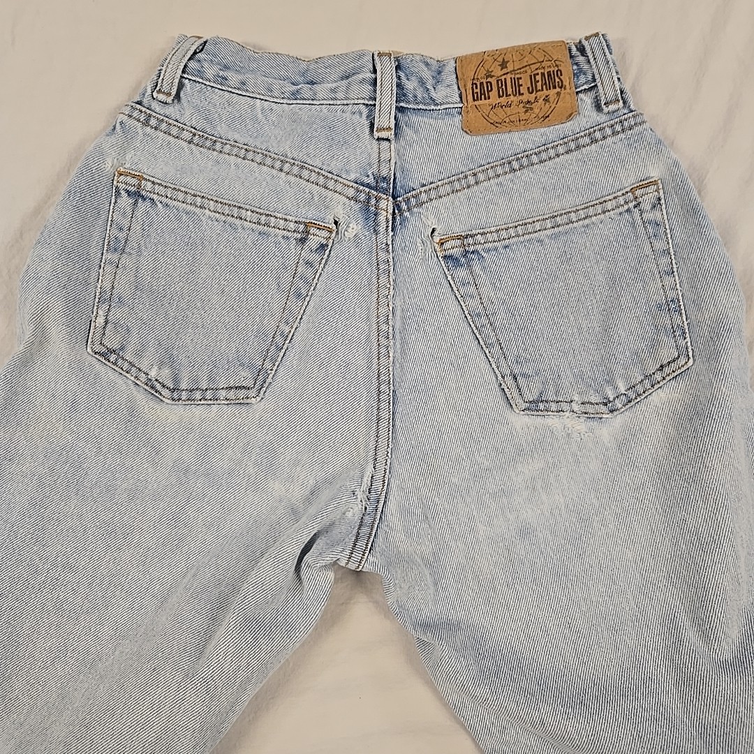 Vintage 90s GAP Jeans Women&rsquo;s Classic Fit Distressed Size 2 Tapered 23×30