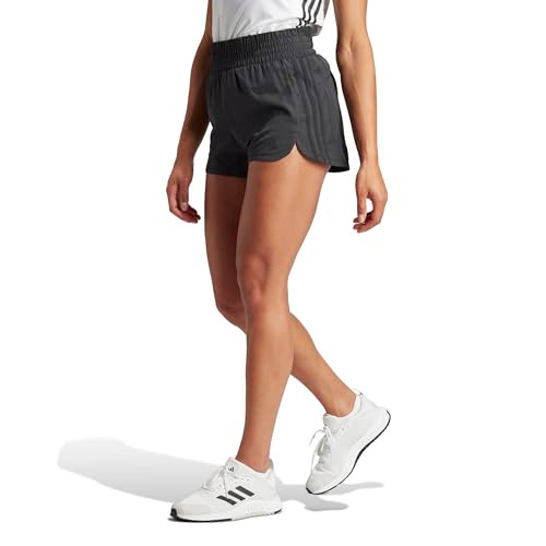 adidas women Pacer Training 3-Stripes Woven High-Rise Shorts Size XS