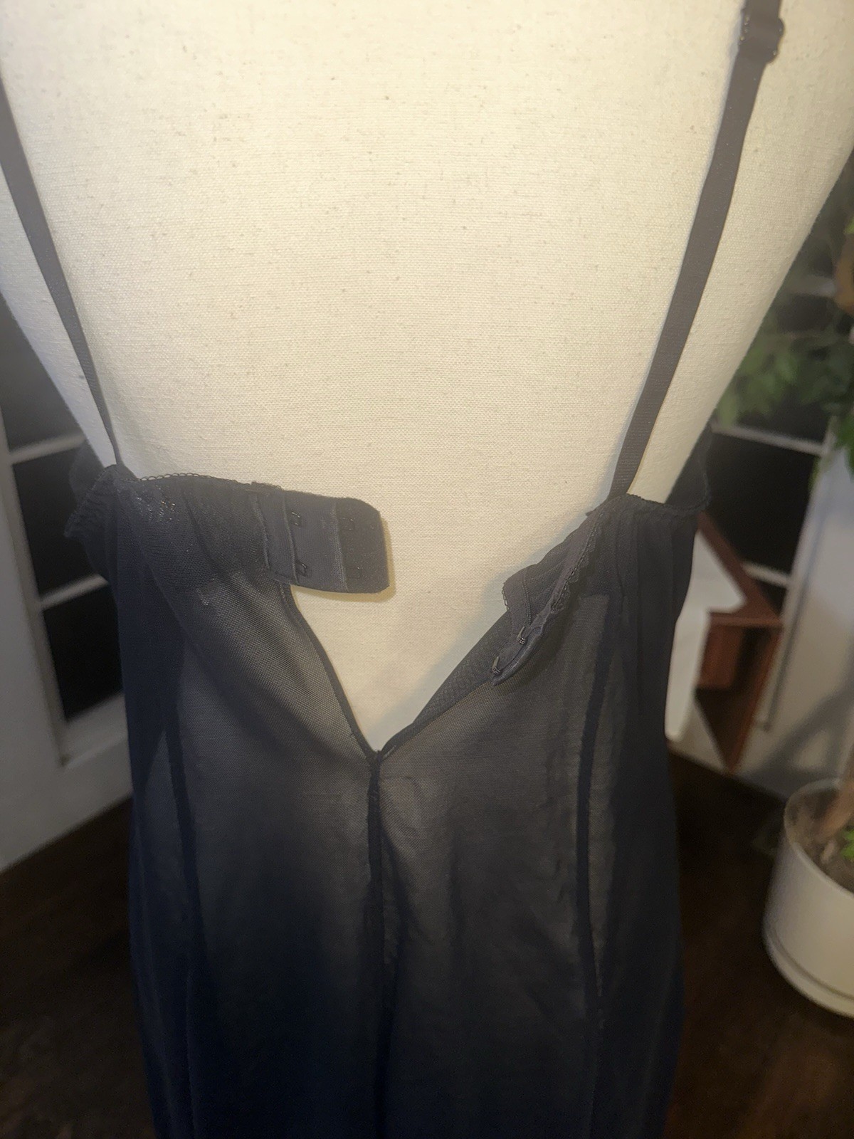 Vintage 90s Large Pink And Black Babydoll Negligee Nightgown Lingerie Lace Sexy