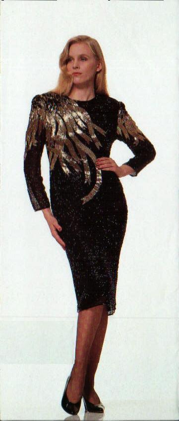 Jasdee Vintage Dress Length 45&Prime; Inch Hand Work Beading On Silk Style 1117