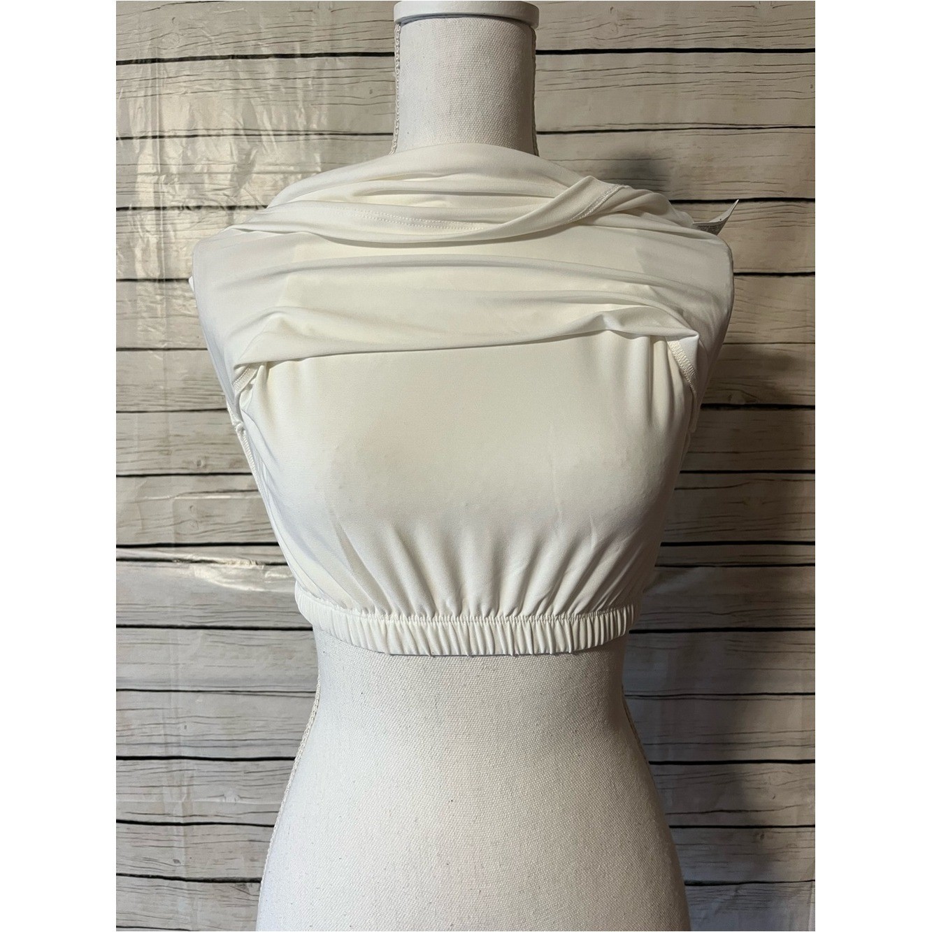 ANATOMIE Cami Luxe Halter Tank Top White