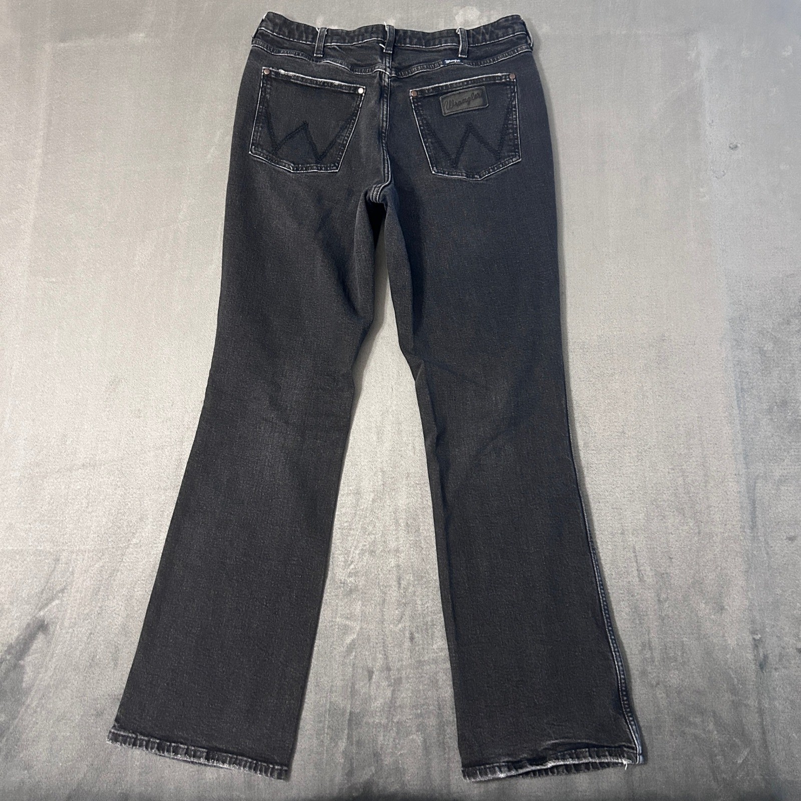 Wrangler Retro Bailey Bootcut Jeans Womens 33×32 Black High Rise Western Cowgirl