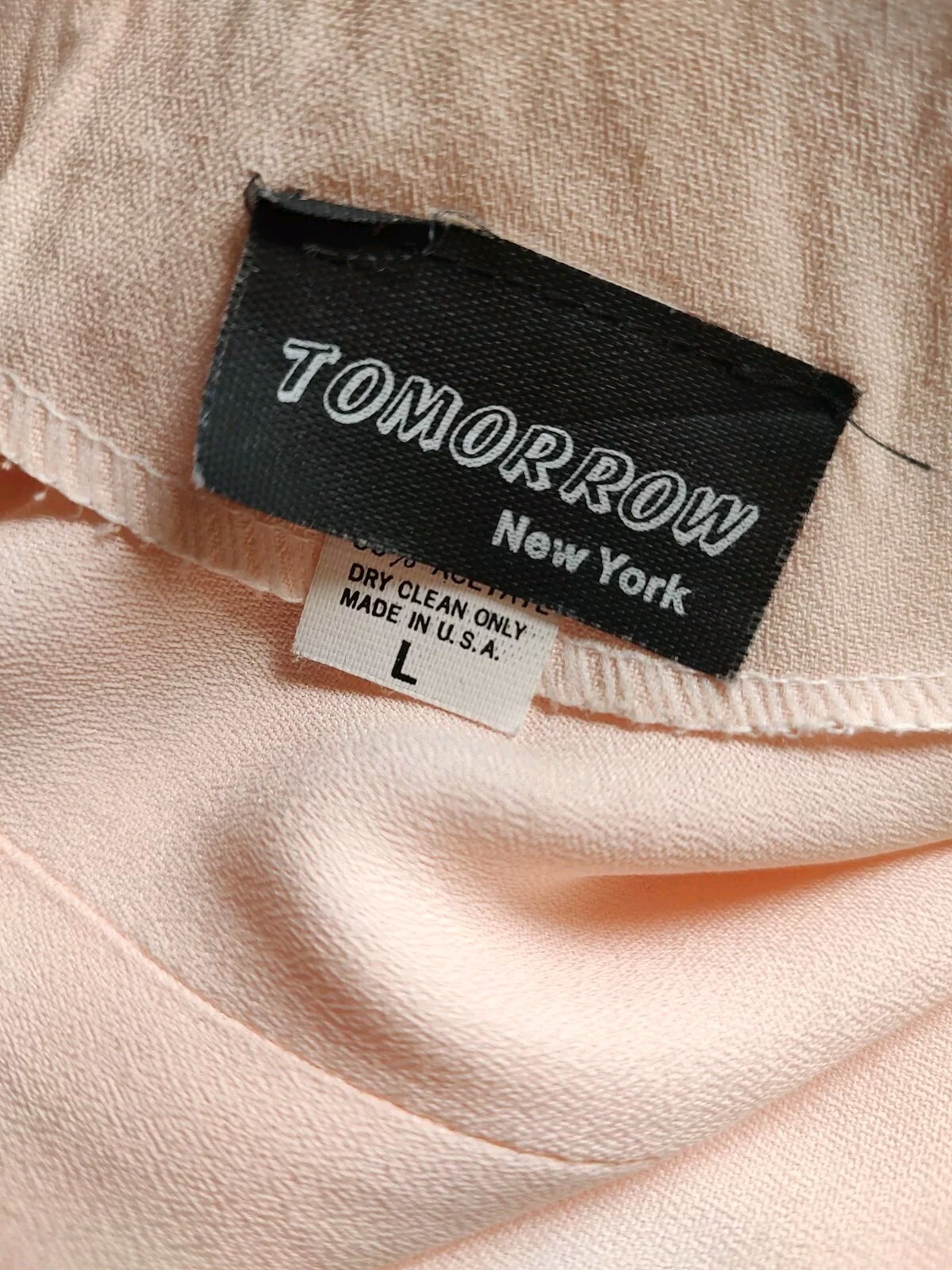 80&rsquo;s Vintage Jacket New Wave Tomorrow Brand Pink Swing Topper Gold Studs Sz L